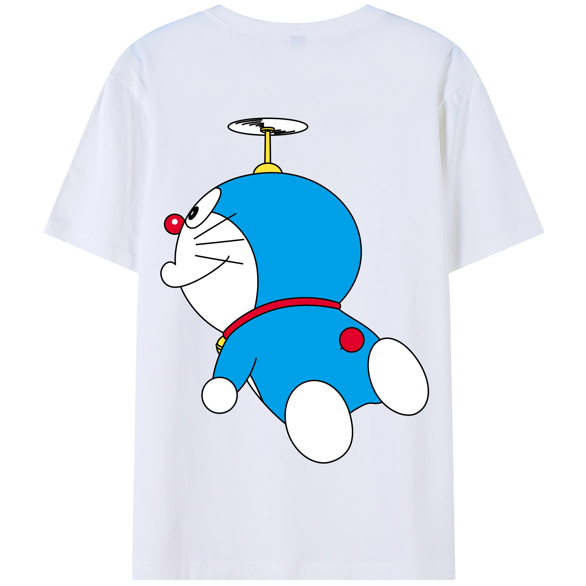 （画像用） ドラえもん Doraemon 綿100％半袖Tシャツ（背面プリント）