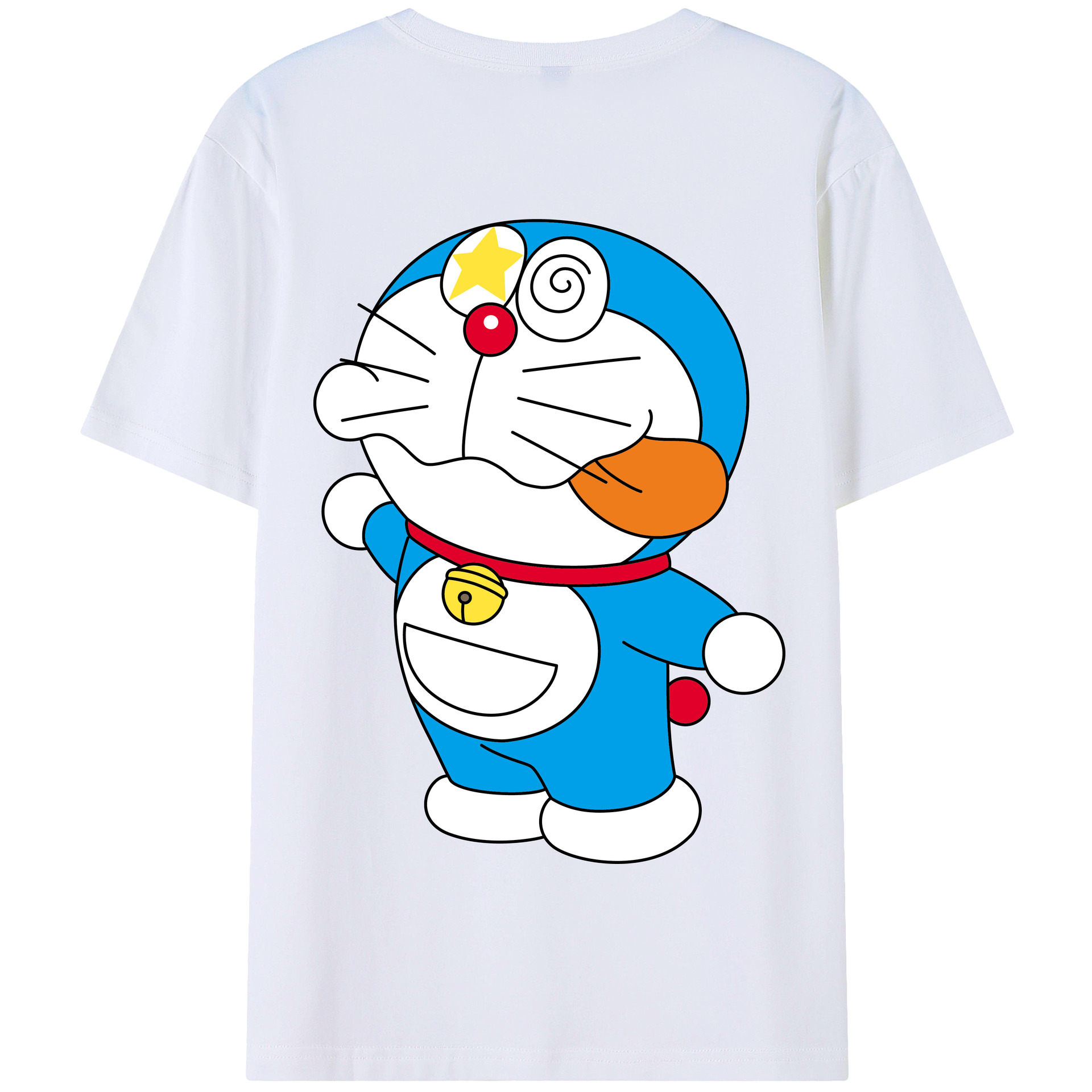 （画像用） ドラえもん Doraemon 綿100％半袖Tシャツ（背面プリント）