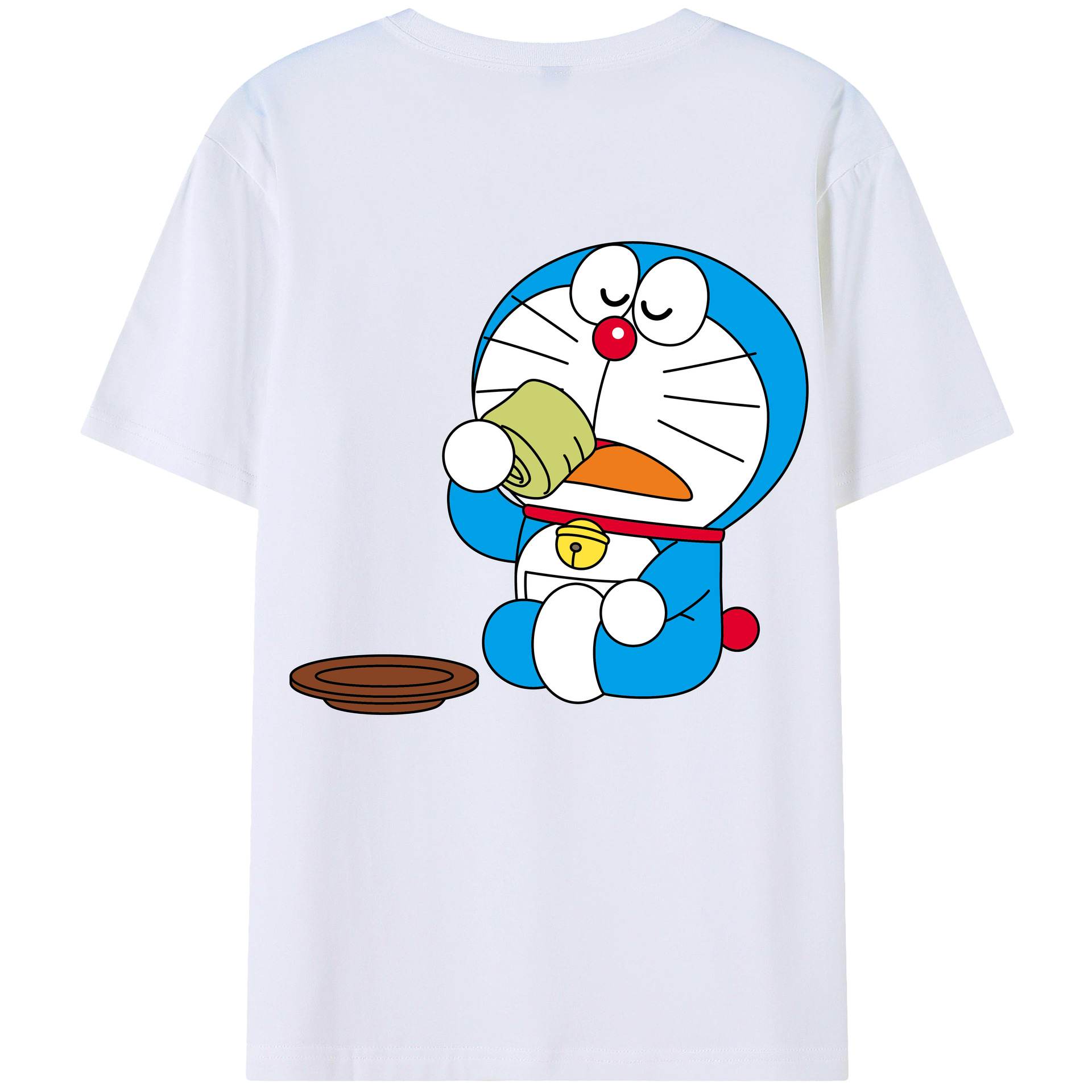 （画像用） ドラえもん Doraemon 綿100％半袖Tシャツ（背面プリント）