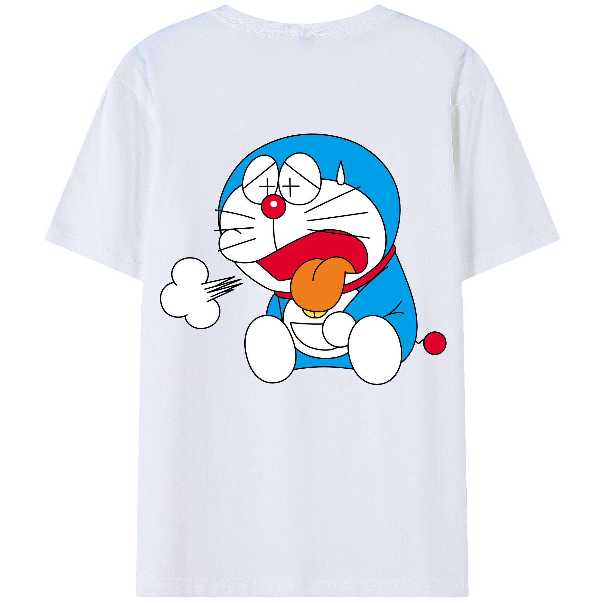 （画像用） ドラえもん Doraemon 綿100％半袖Tシャツ（背面プリント）