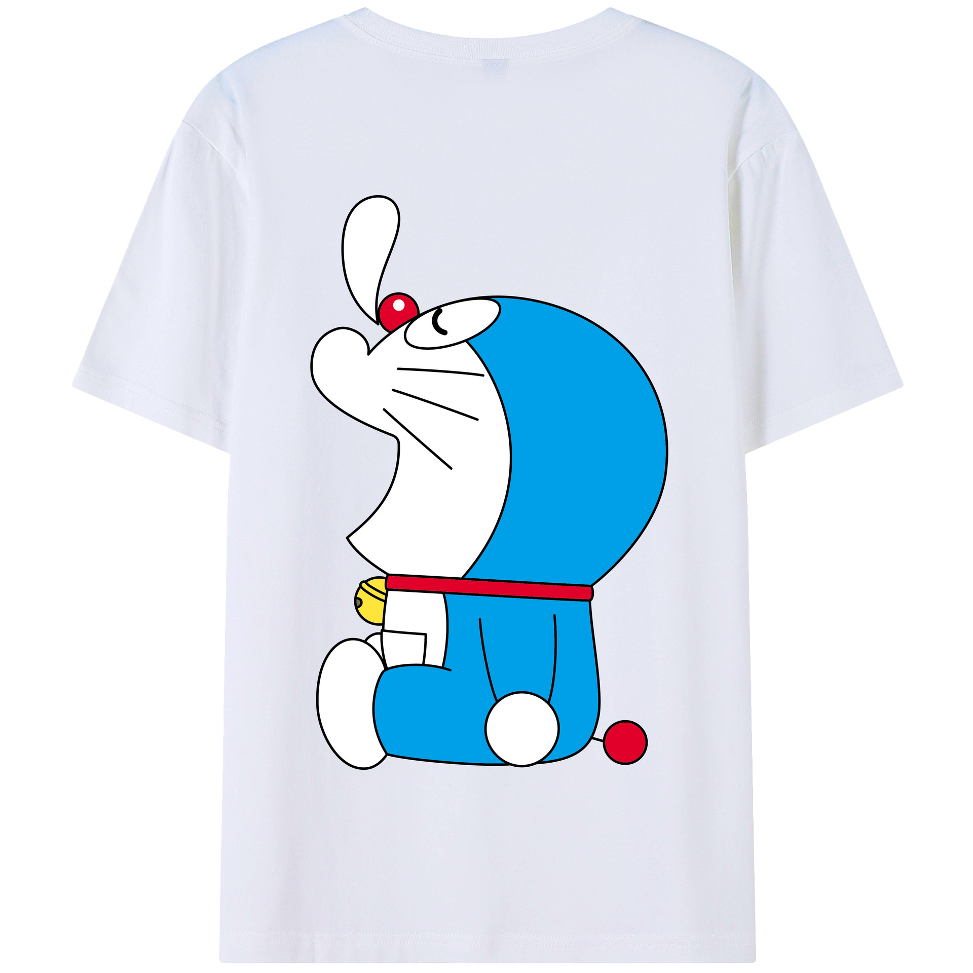 （画像用） ドラえもん Doraemon 綿100％半袖Tシャツ（背面プリント）