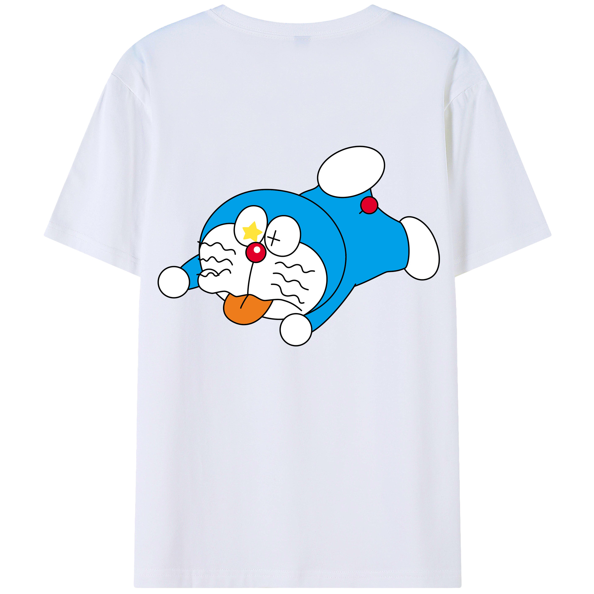 （画像用） ドラえもん Doraemon 綿100％半袖Tシャツ（背面プリント）
