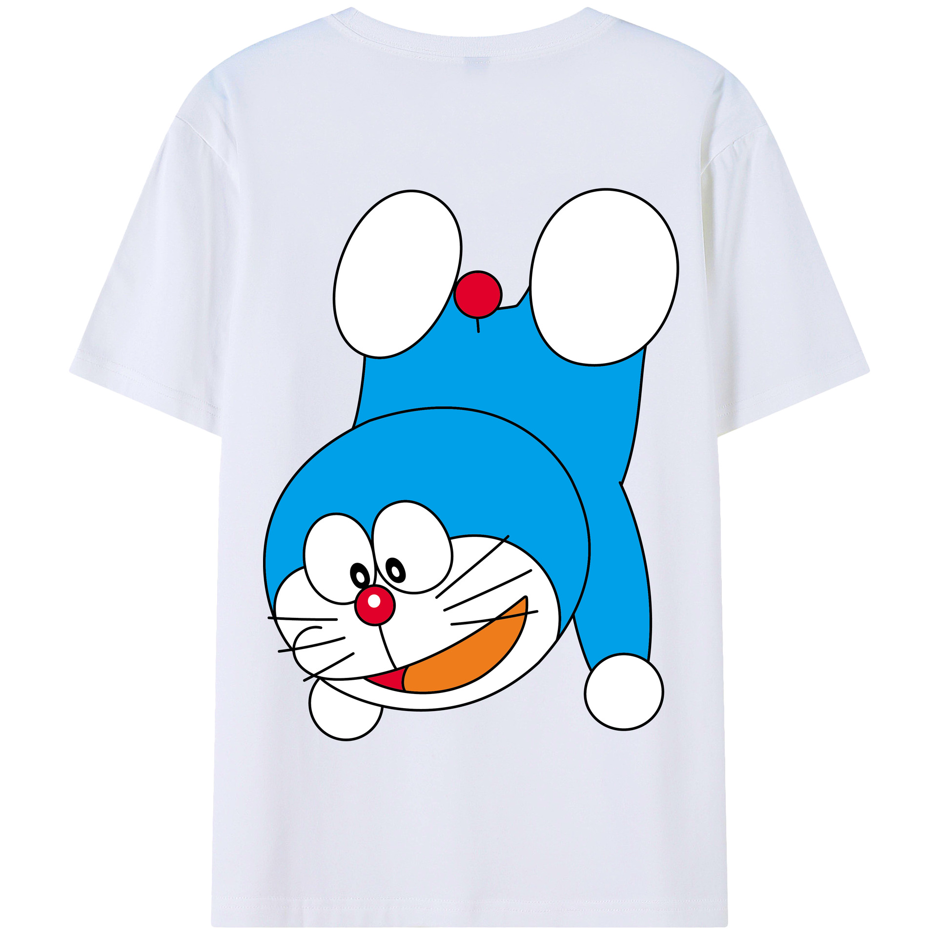 （画像用） ドラえもん Doraemon 綿100％半袖Tシャツ（背面プリント）