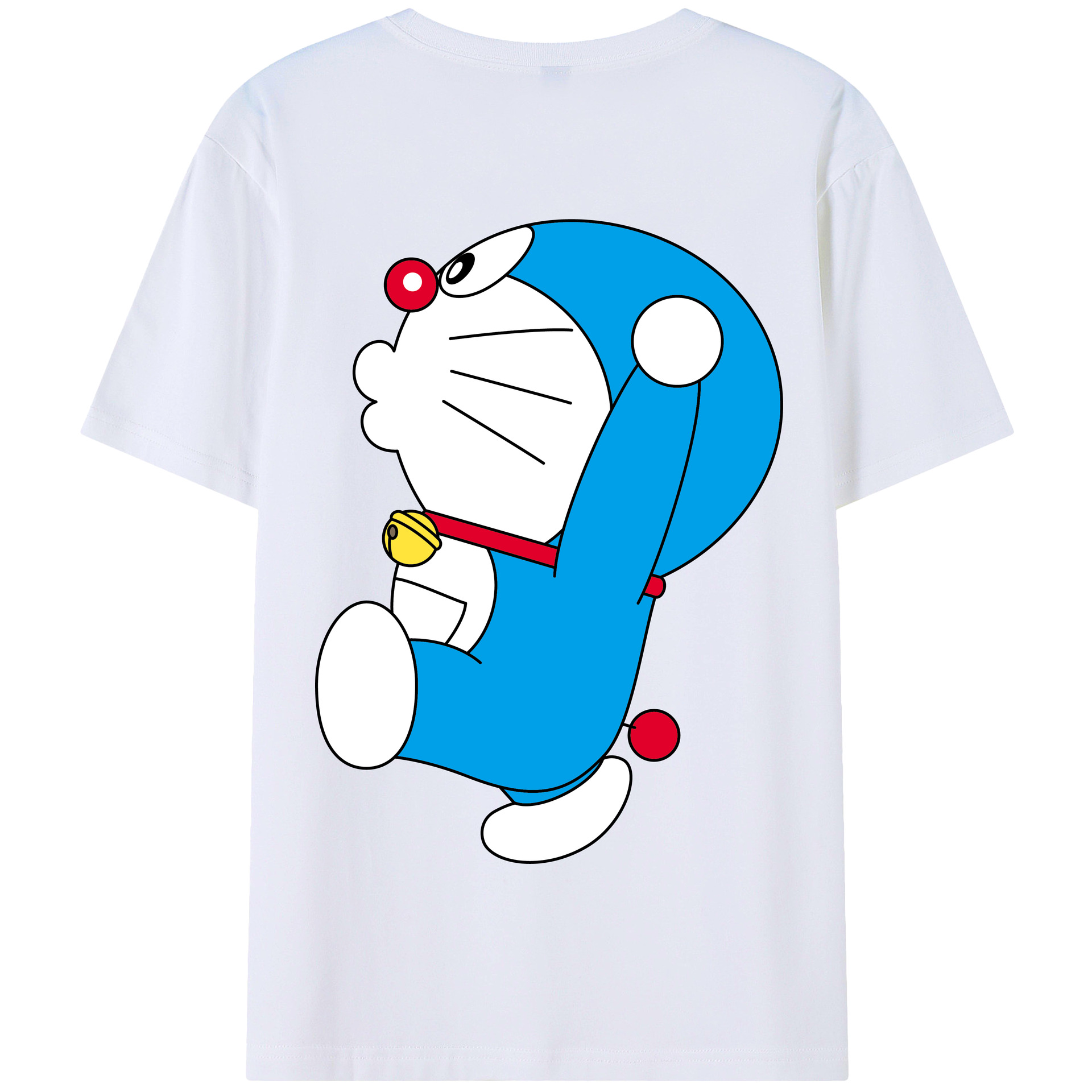 （画像用） ドラえもん Doraemon 綿100％半袖Tシャツ（背面プリント）
