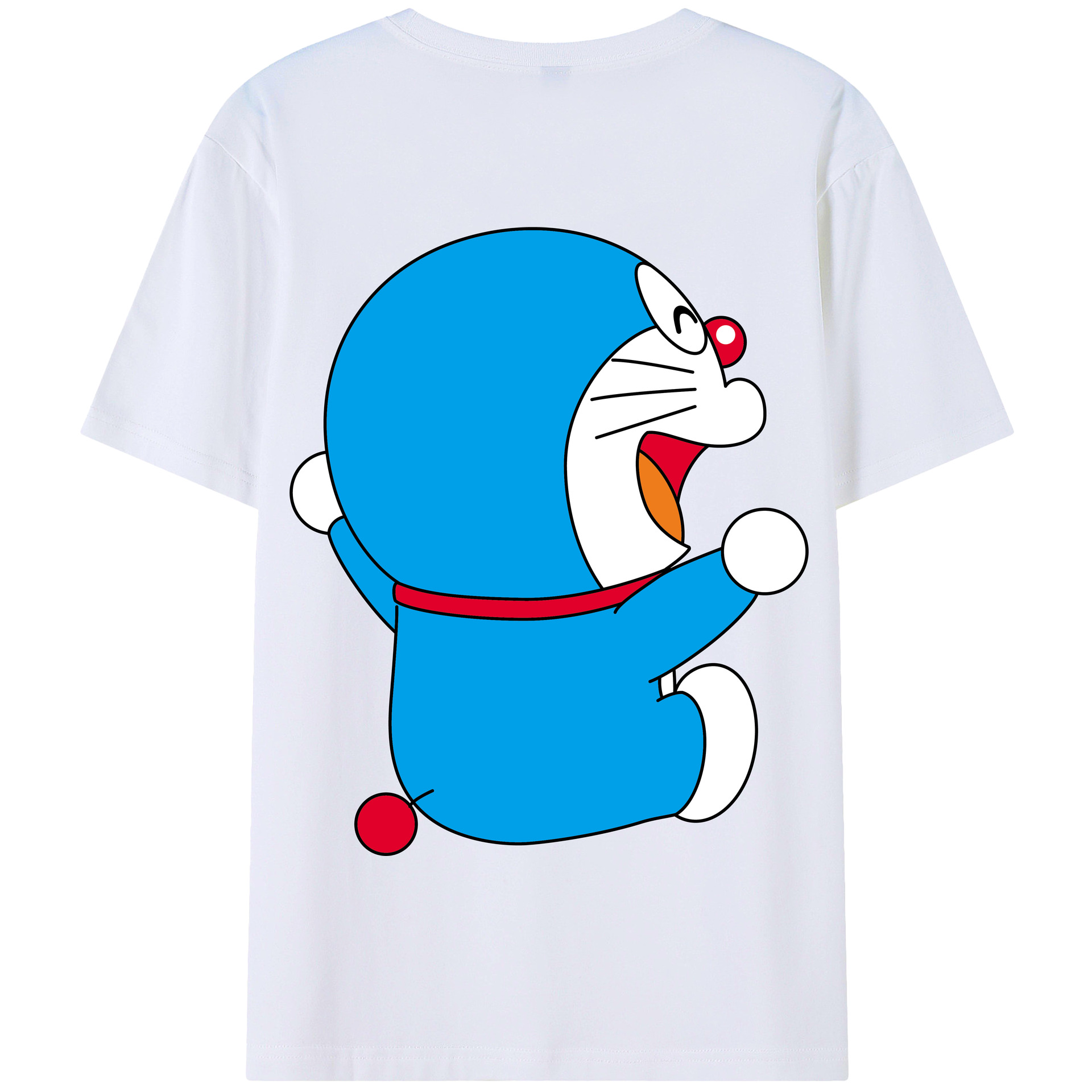 （画像用） ドラえもん Doraemon 綿100％半袖Tシャツ（背面プリント）
