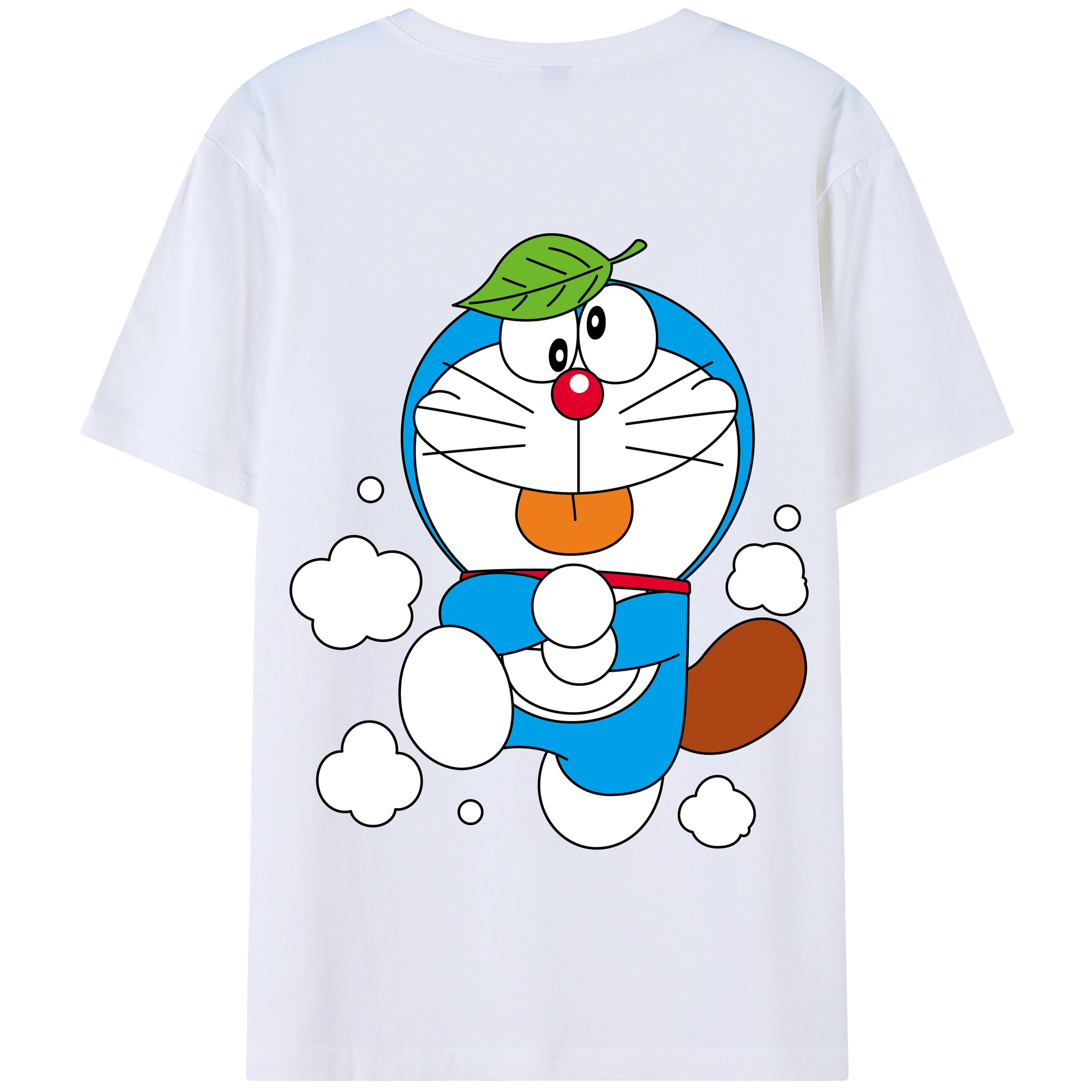 （画像用） ドラえもん Doraemon 綿100％半袖Tシャツ（背面プリント）