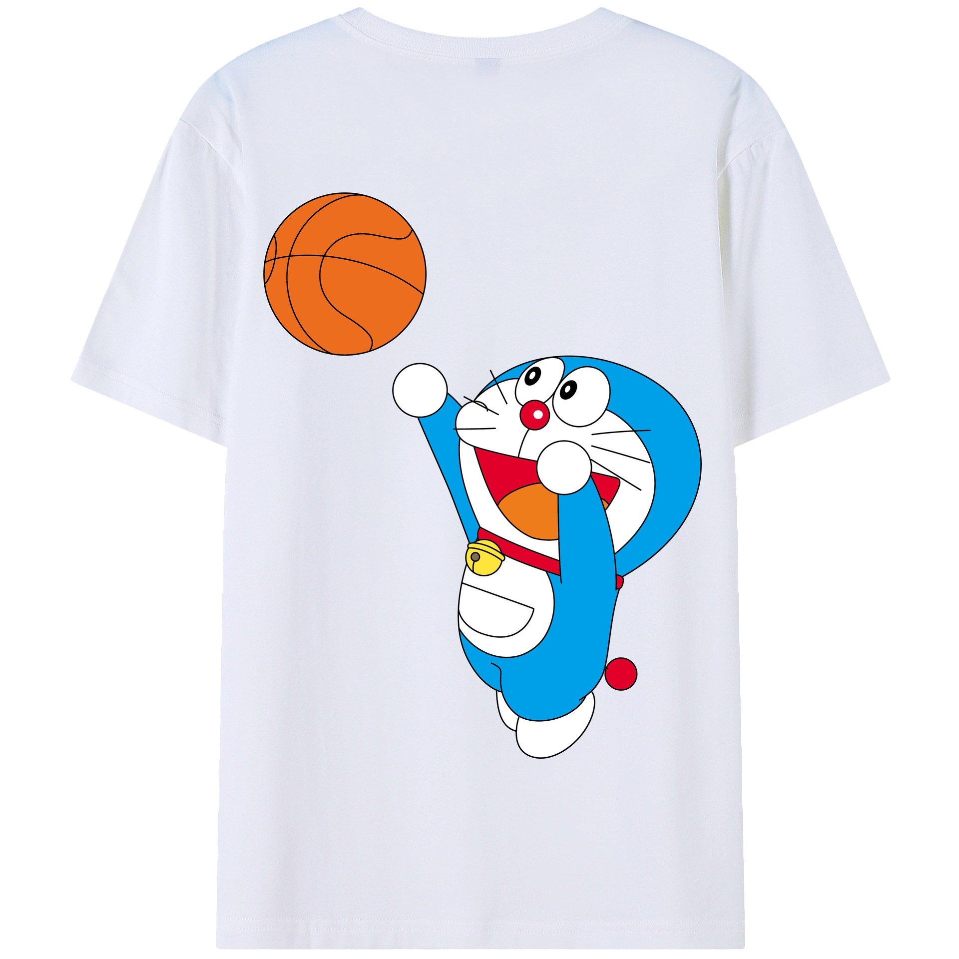 （画像用） ドラえもん Doraemon 綿100％半袖Tシャツ（背面プリント）