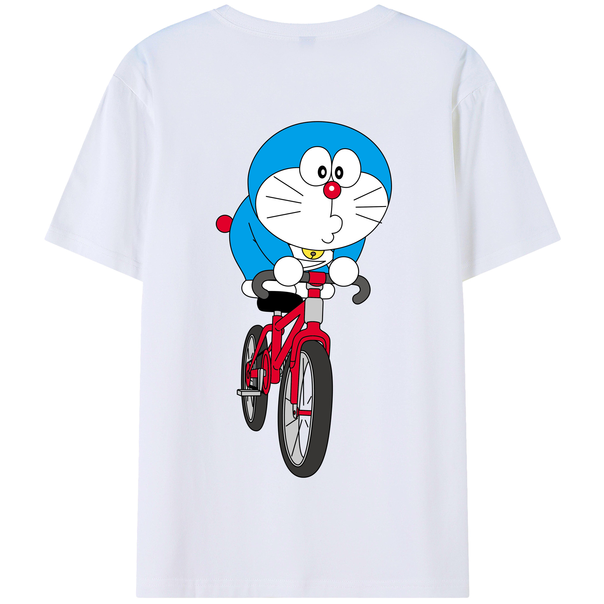 （画像用） ドラえもん Doraemon 綿100％半袖Tシャツ（背面プリント）