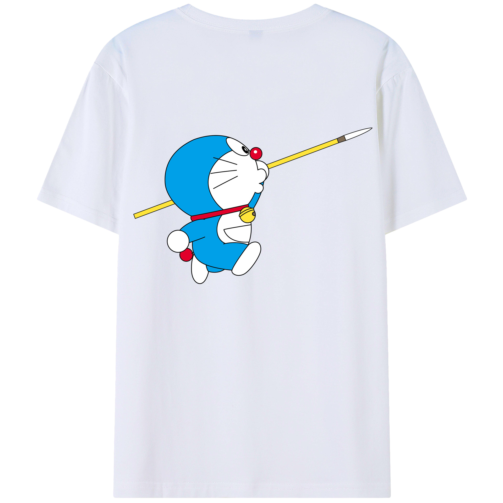 （画像用） ドラえもん Doraemon 綿100％半袖Tシャツ（背面プリント）