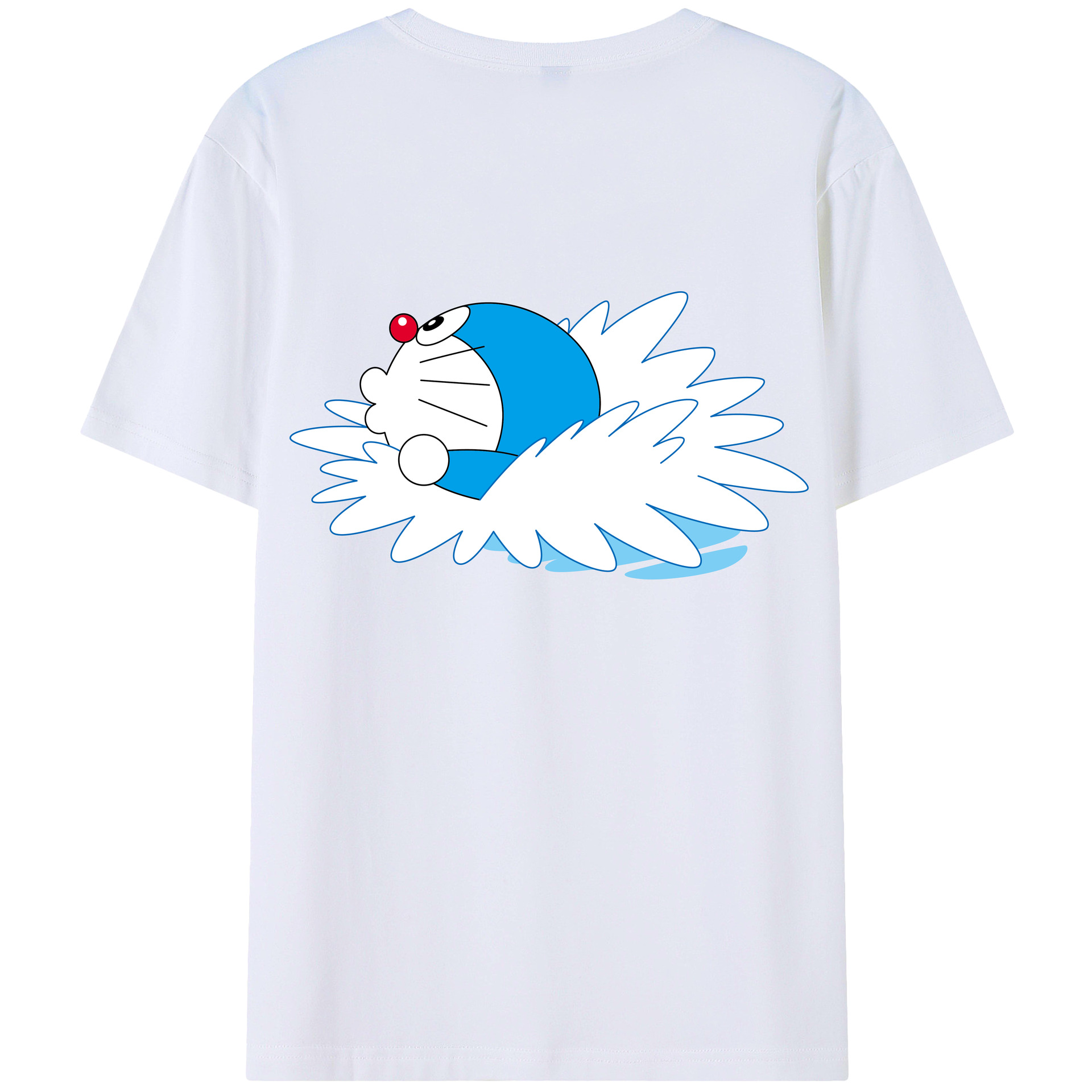 （画像用） ドラえもん Doraemon 綿100％半袖Tシャツ（背面プリント）
