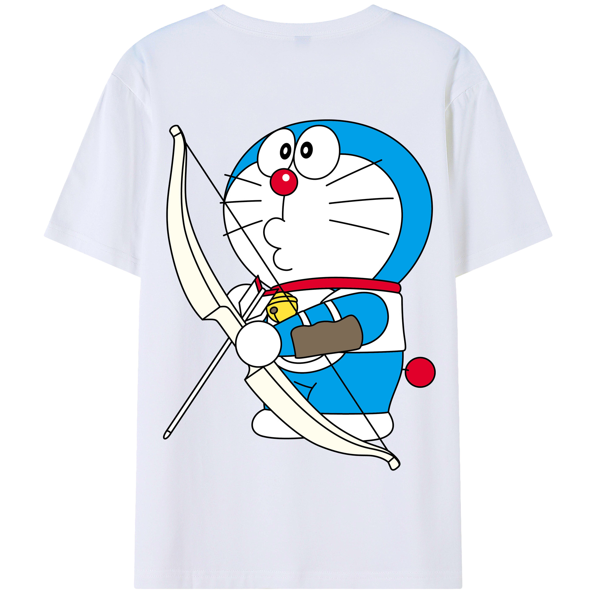 （画像用） ドラえもん Doraemon 綿100％半袖Tシャツ（背面プリント）