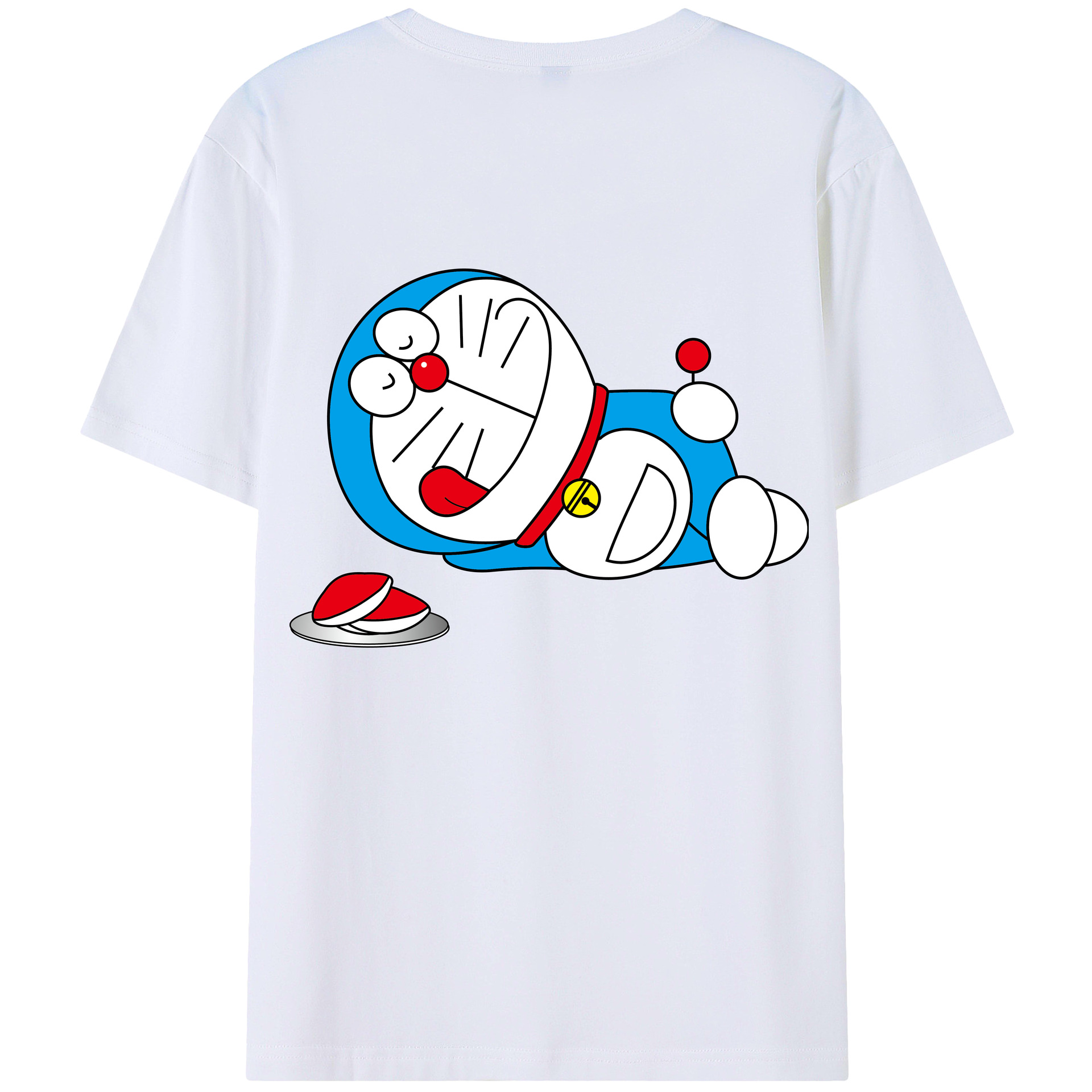 （画像用） ドラえもん Doraemon 綿100％半袖Tシャツ（背面プリント）