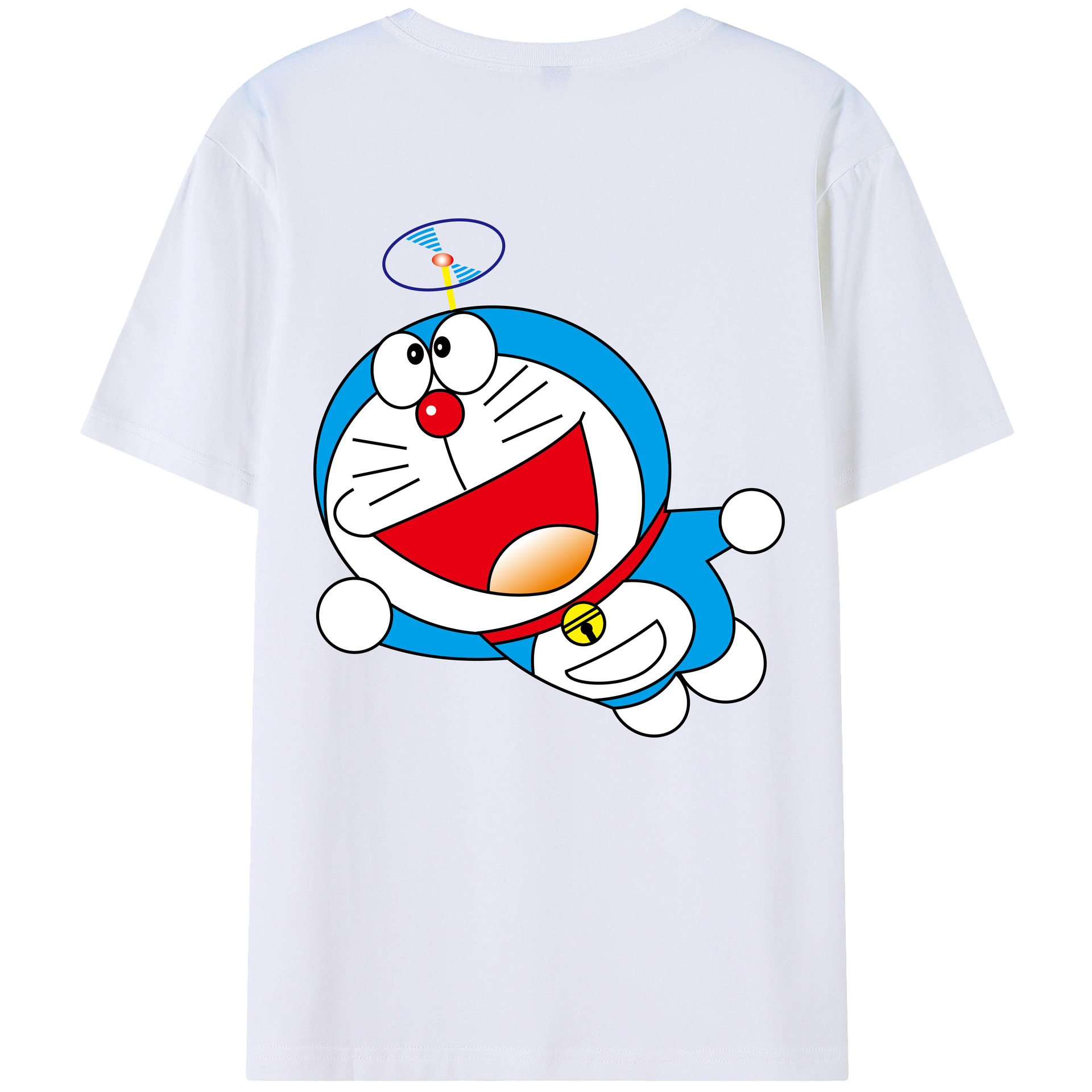 （画像用） ドラえもん Doraemon 綿100％半袖Tシャツ（背面プリント）