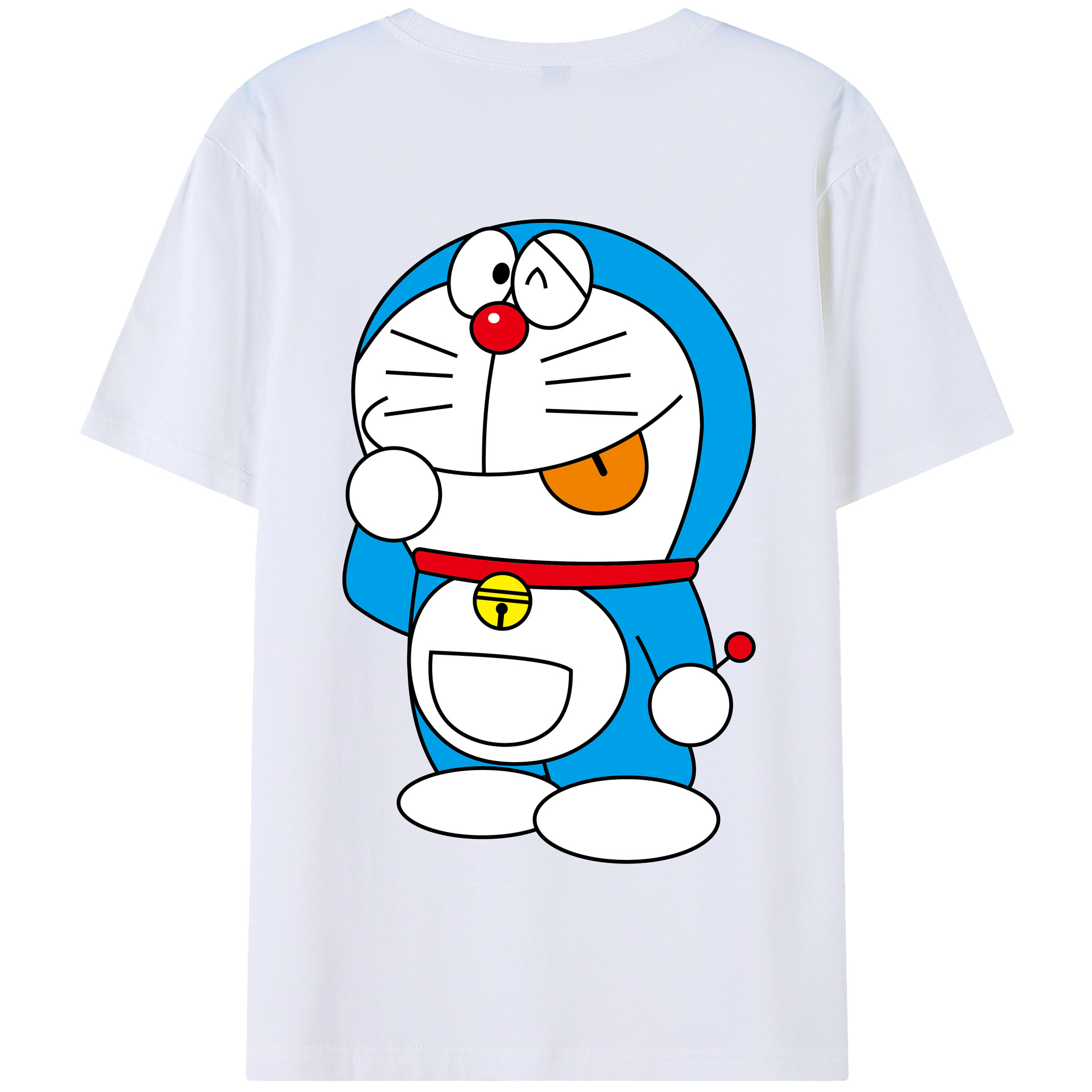 （画像用） ドラえもん Doraemon 綿100％半袖Tシャツ（背面プリント）