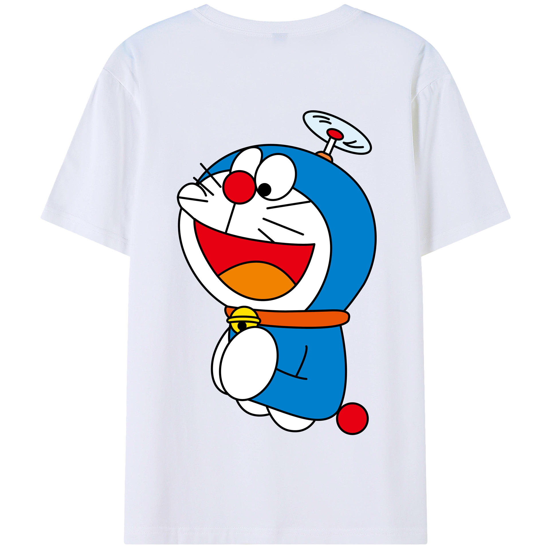 （画像用） ドラえもん Doraemon 綿100％半袖Tシャツ（背面プリント）
