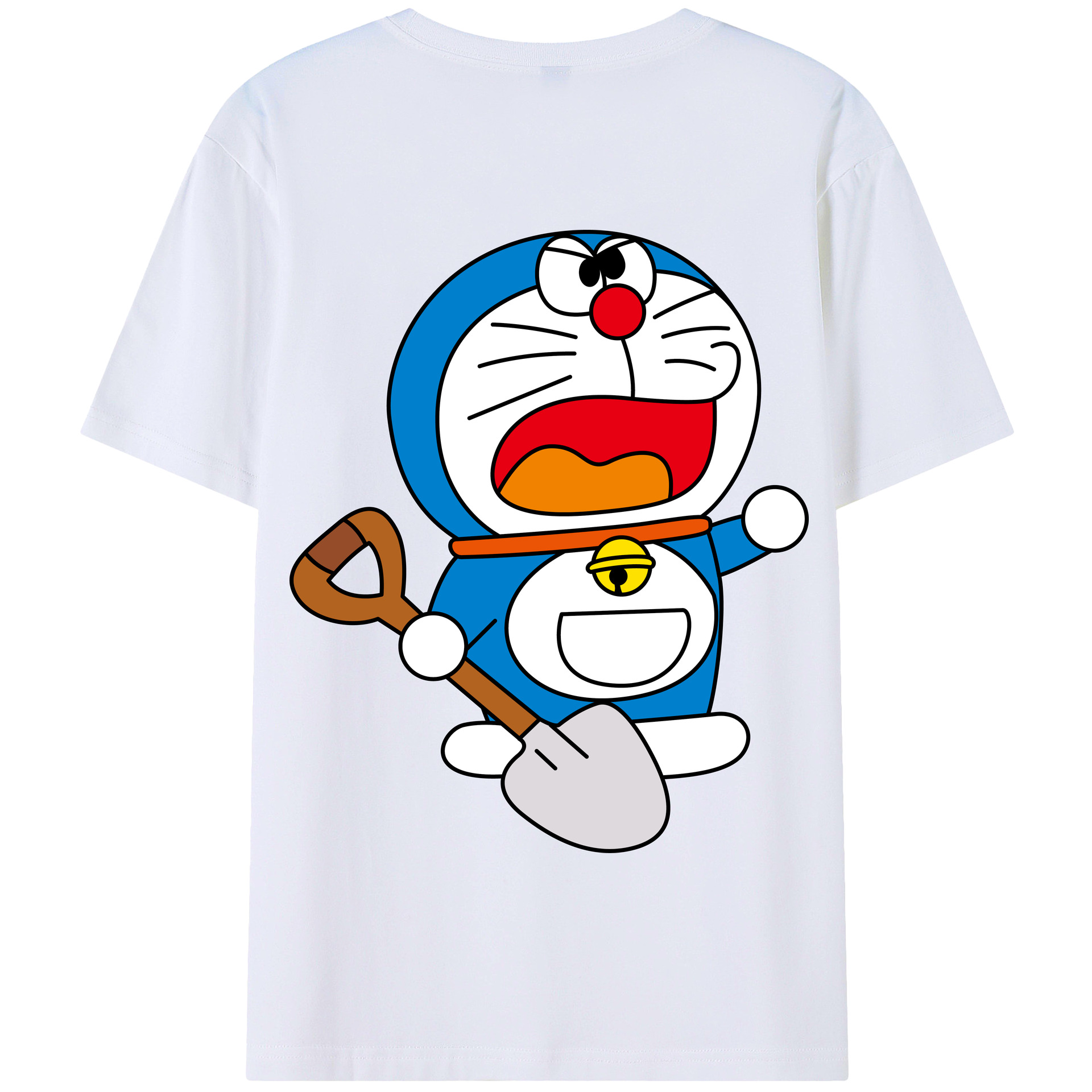 （画像用） ドラえもん Doraemon 綿100％半袖Tシャツ（背面プリント）