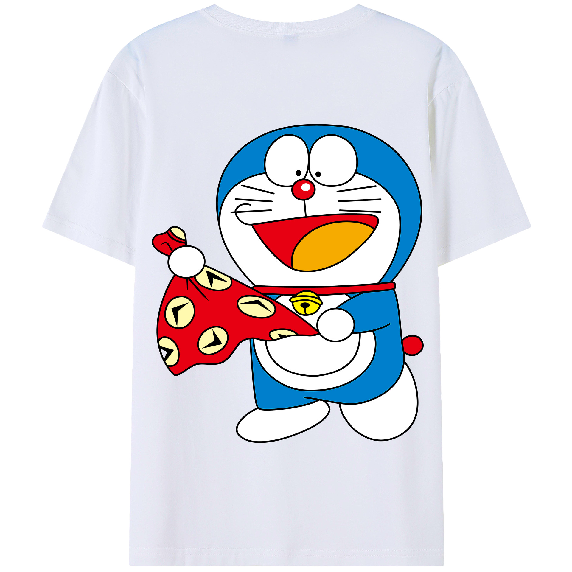 （画像用） ドラえもん Doraemon 綿100％半袖Tシャツ（背面プリント）