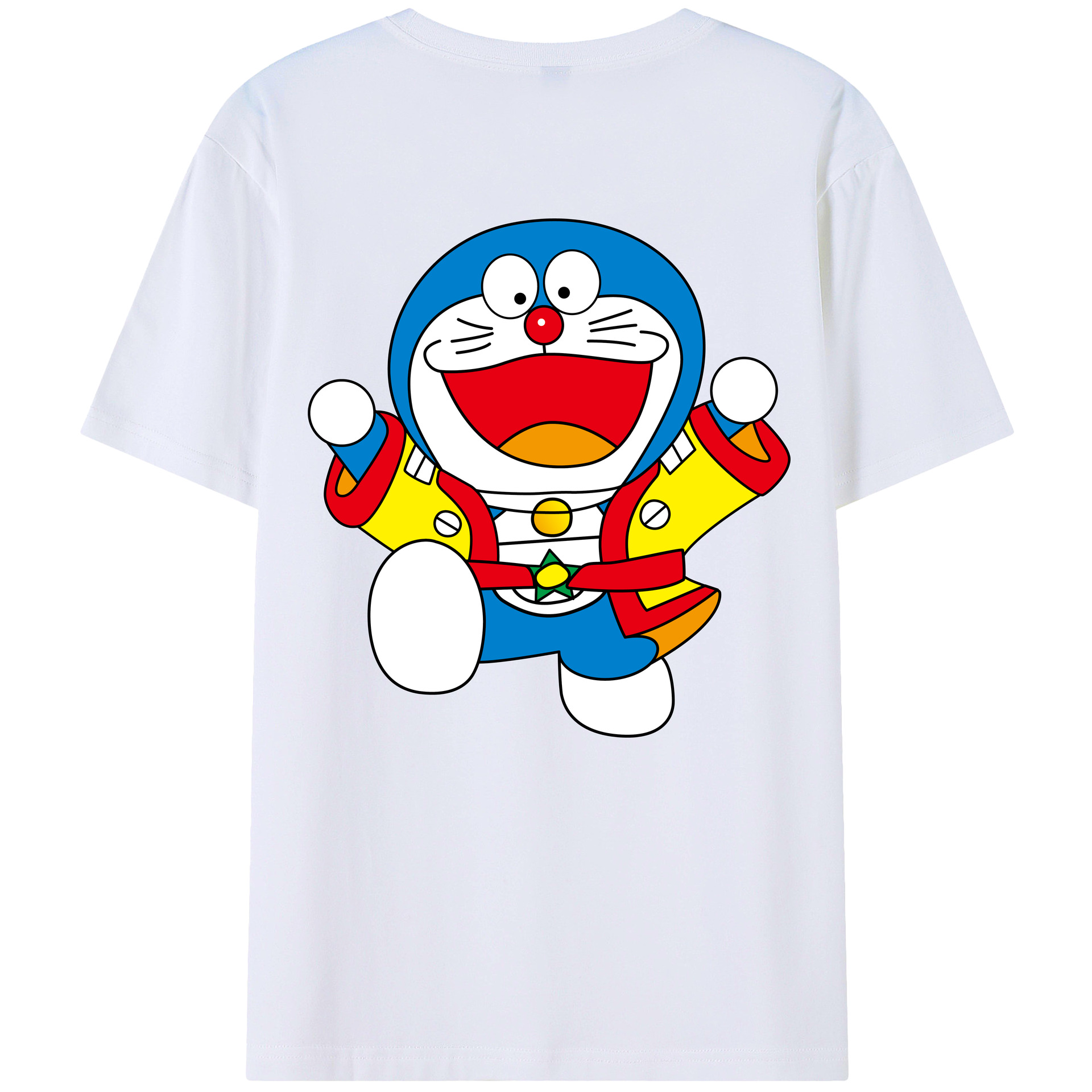 （画像用） ドラえもん Doraemon 綿100％半袖Tシャツ（背面プリント）