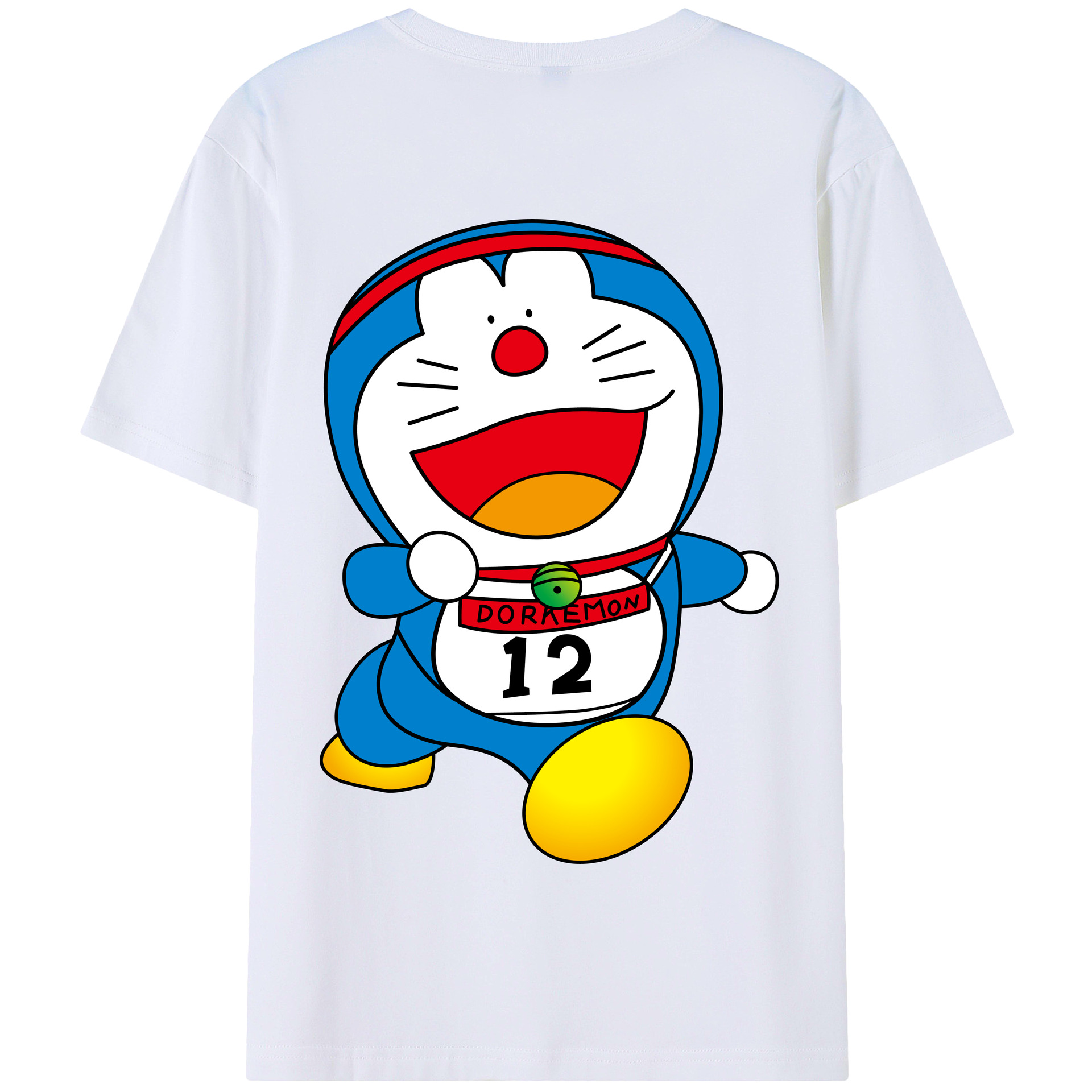 （画像用） ドラえもん Doraemon 綿100％半袖Tシャツ（背面プリント）