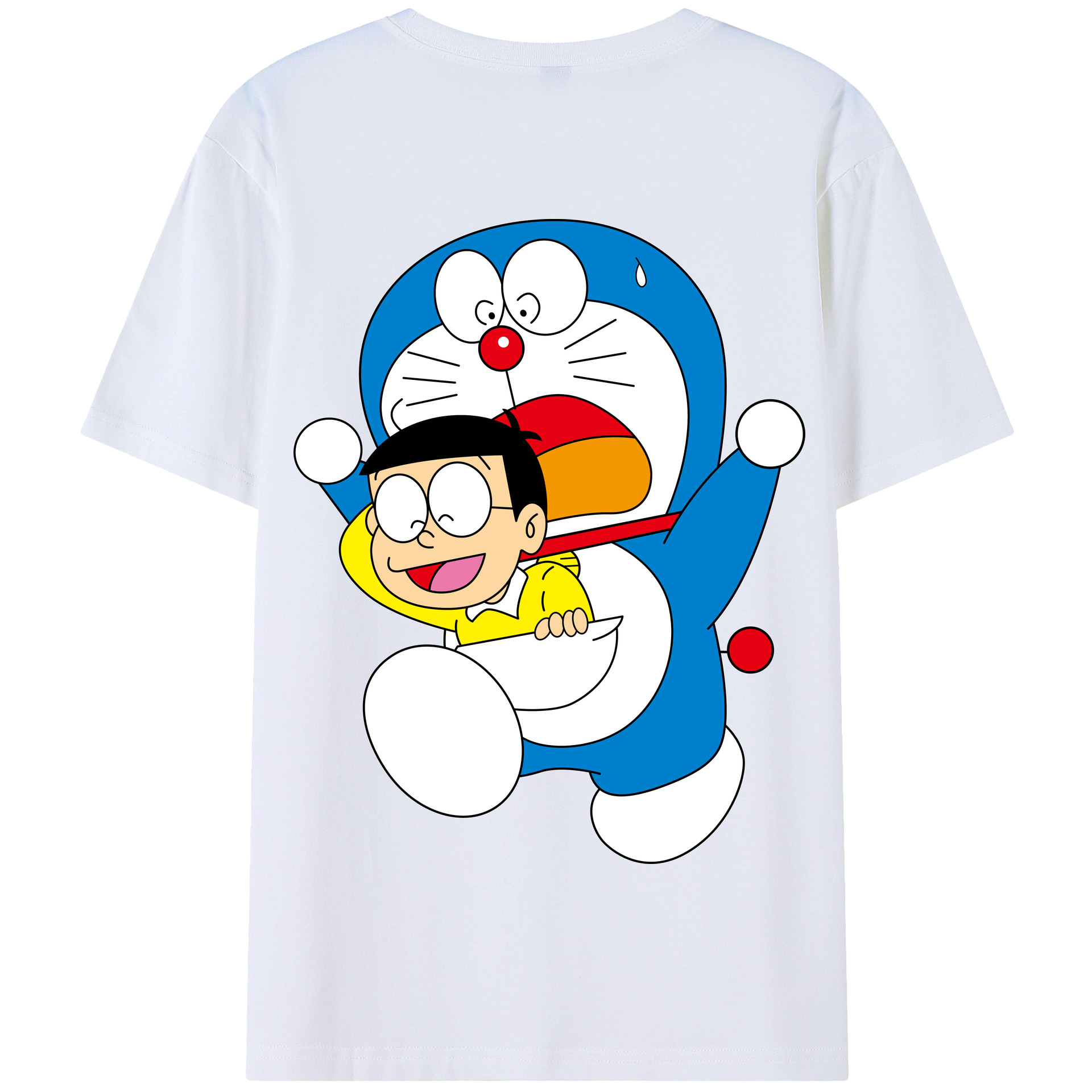 （画像用） ドラえもん Doraemon 綿100％半袖Tシャツ（背面プリント）