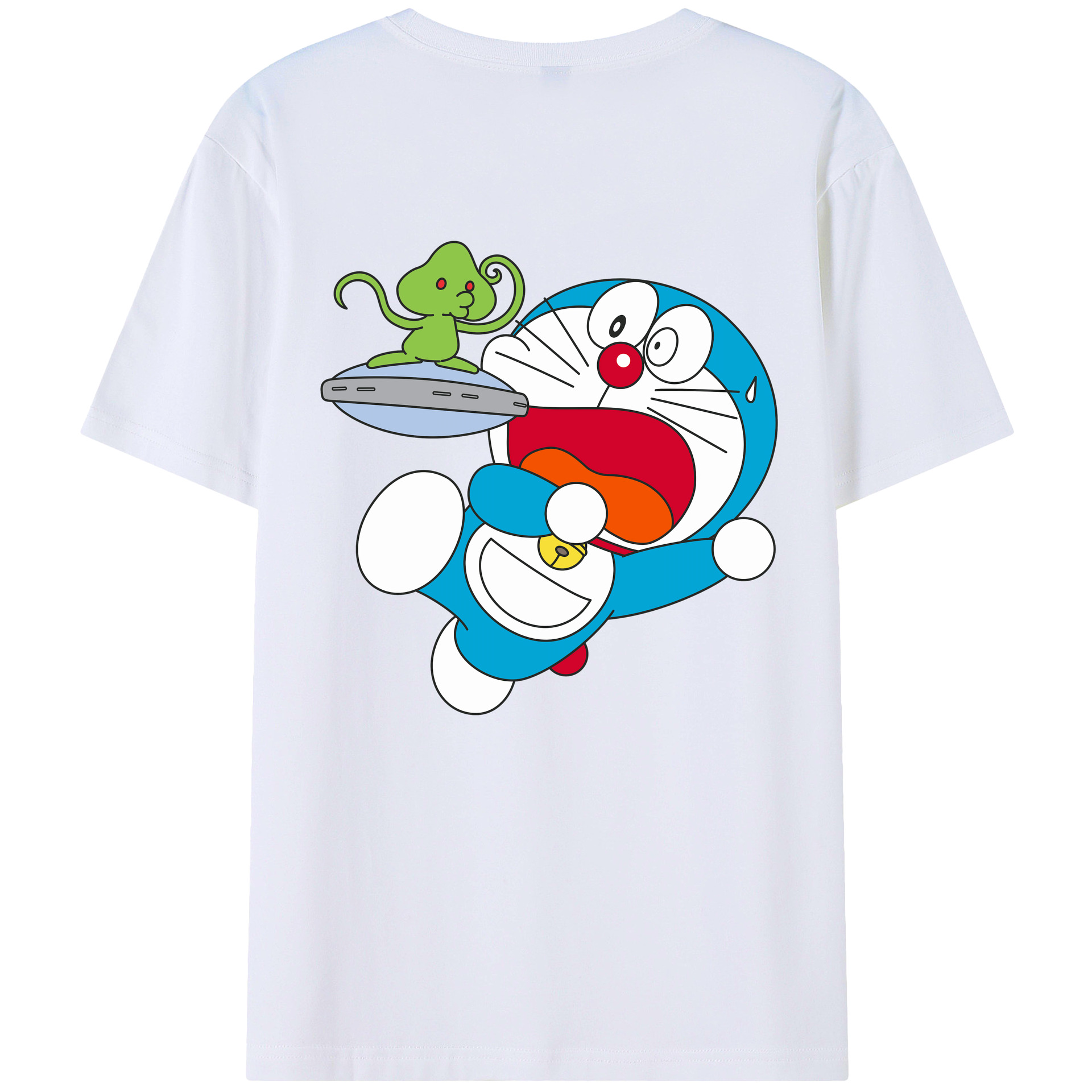 （画像用） ドラえもん Doraemon 綿100％半袖Tシャツ（背面プリント）