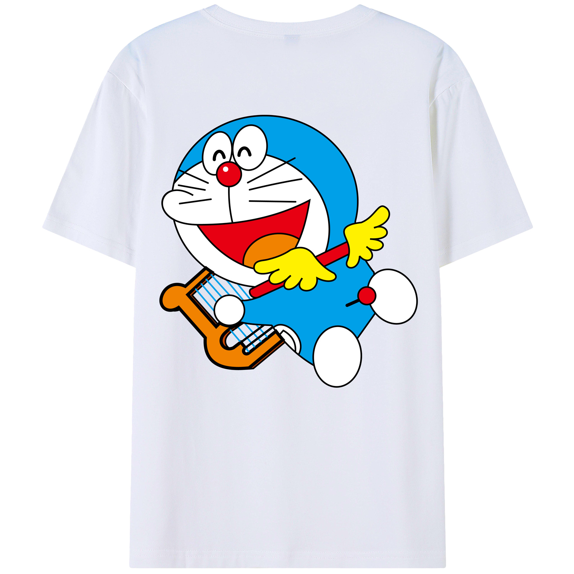（画像用） ドラえもん Doraemon 綿100％半袖Tシャツ（背面プリント）