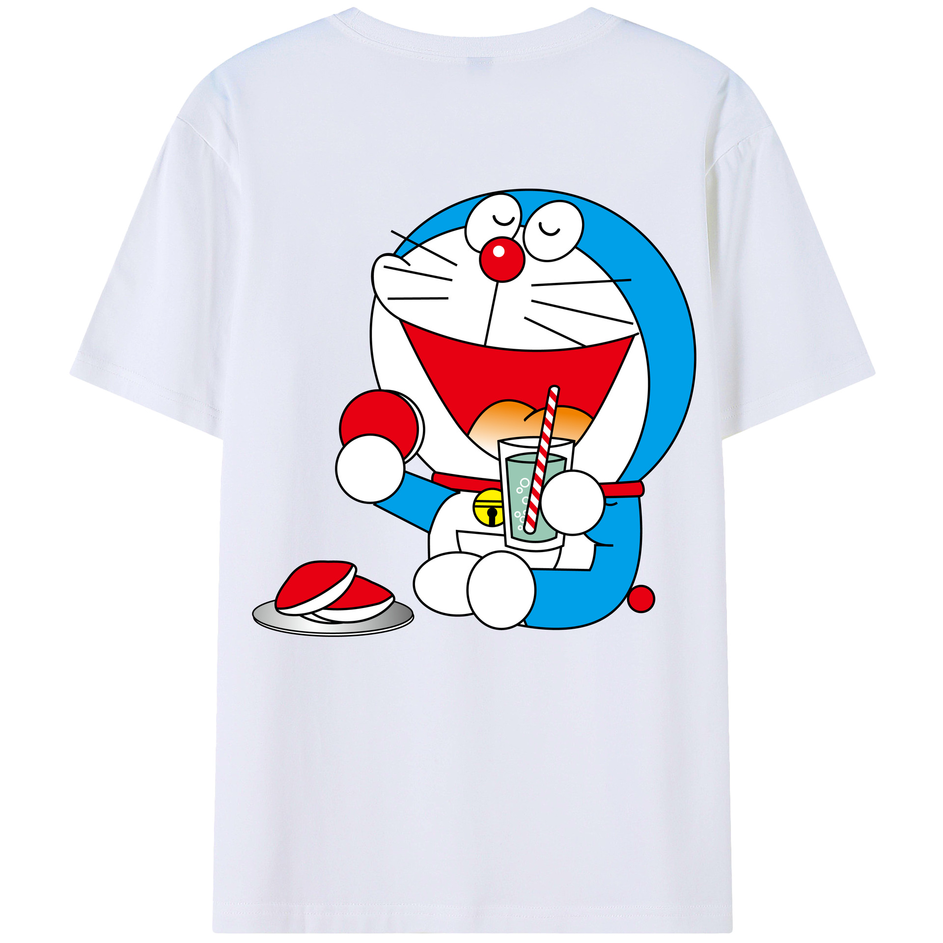 （画像用） ドラえもん Doraemon 綿100％半袖Tシャツ（背面プリント）