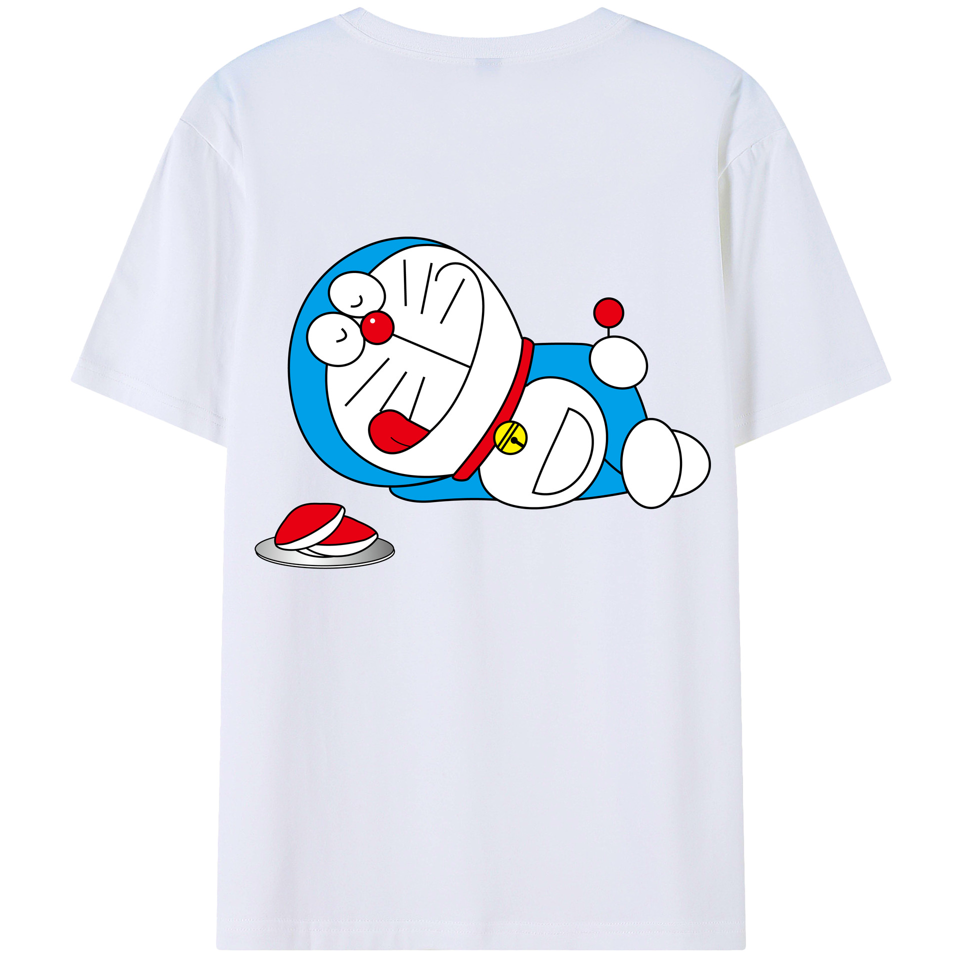 （画像用） ドラえもん Doraemon 綿100％半袖Tシャツ（背面プリント）