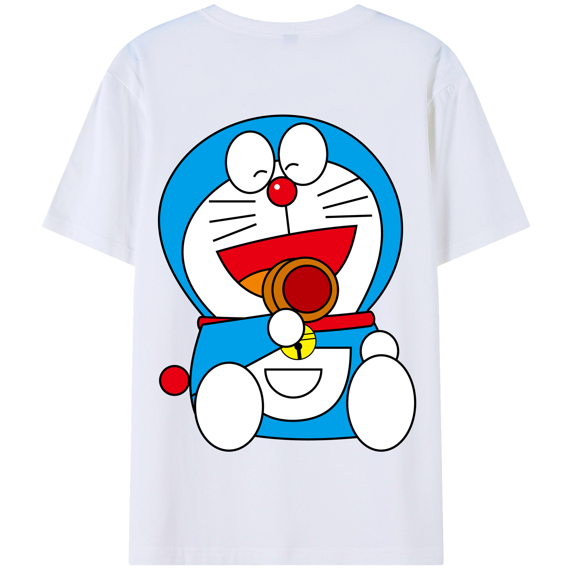 （画像用） ドラえもん Doraemon 綿100％半袖Tシャツ（背面プリント）