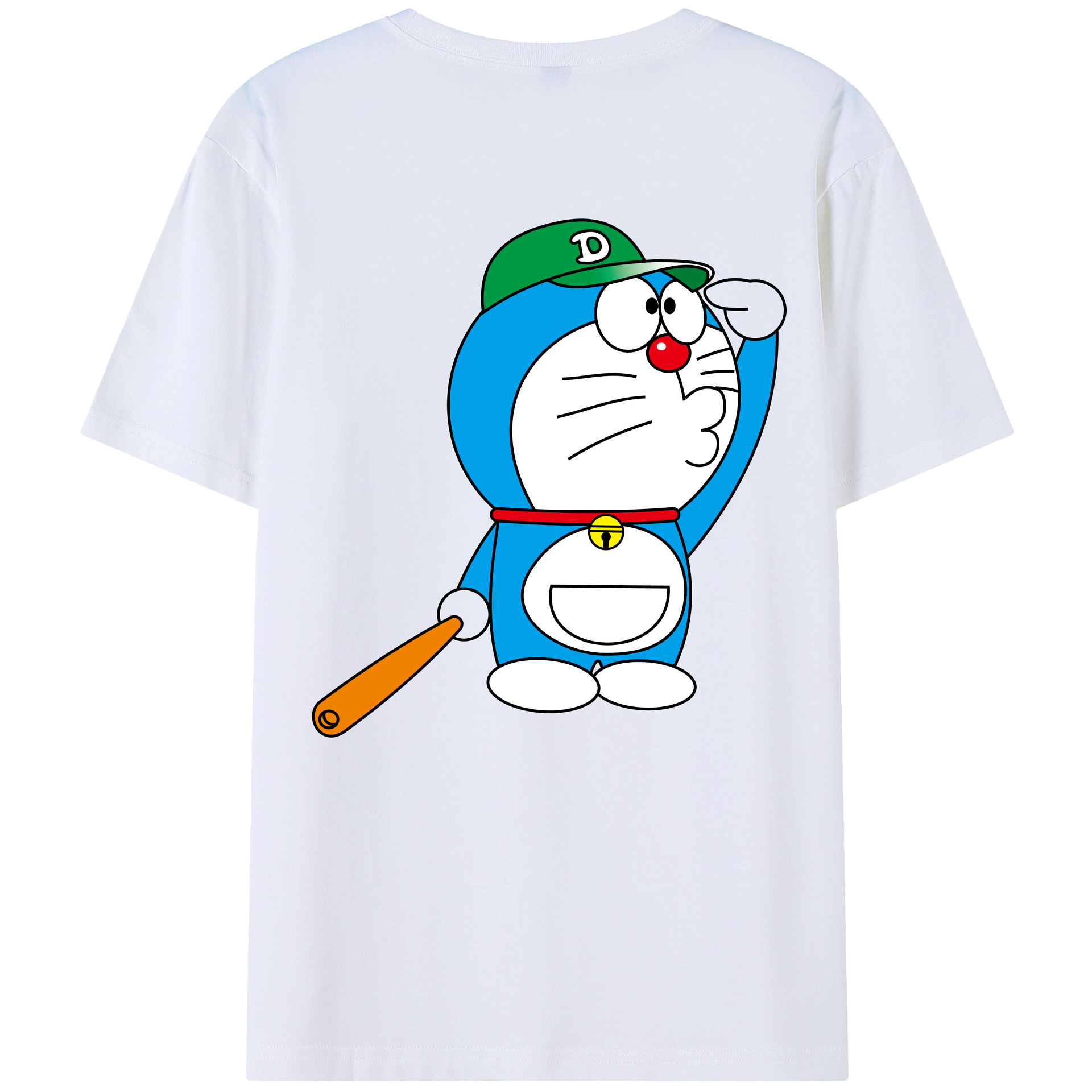 （画像用） ドラえもん Doraemon 綿100％半袖Tシャツ（背面プリント）