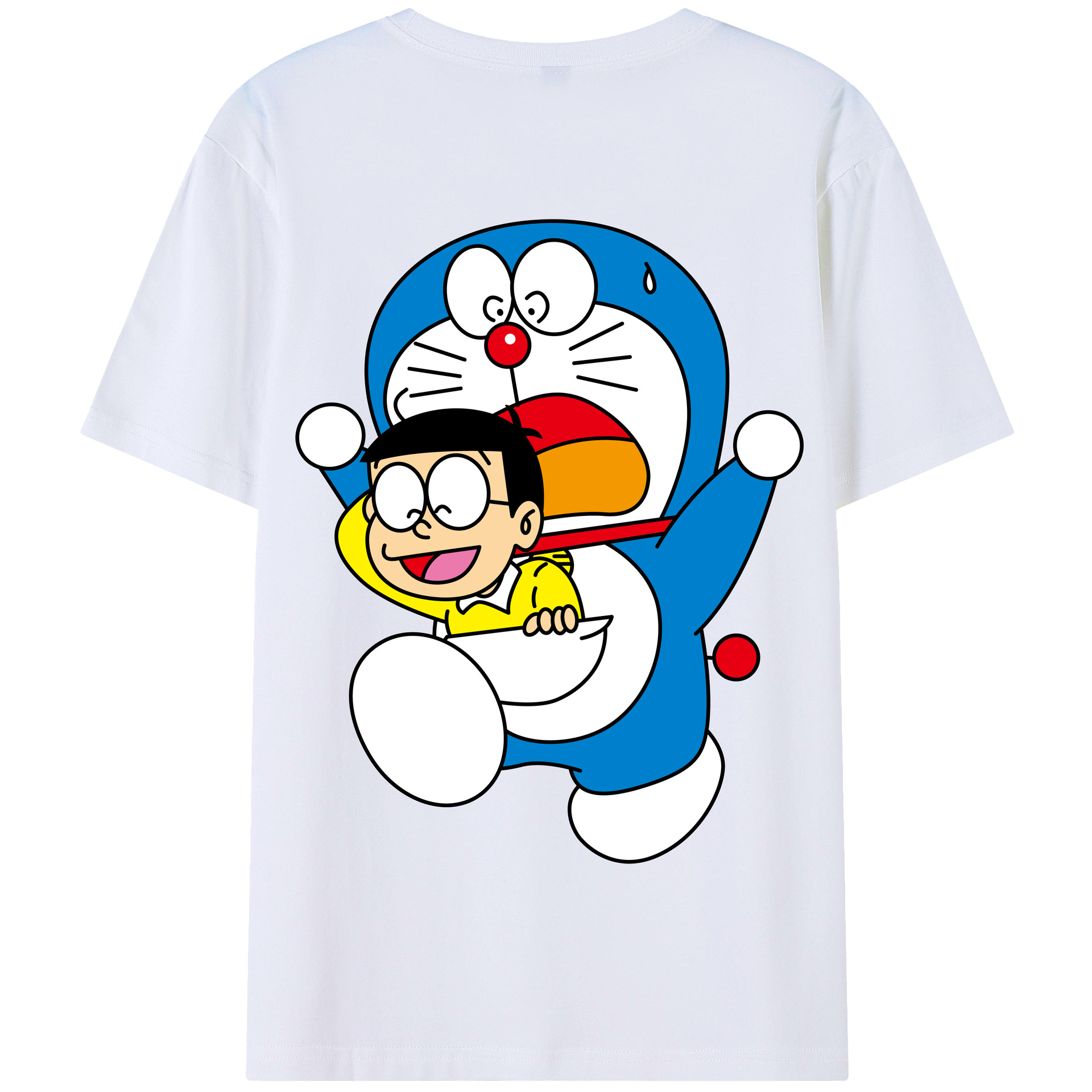 （画像用） ドラえもん Doraemon 綿100％半袖Tシャツ（背面プリント）