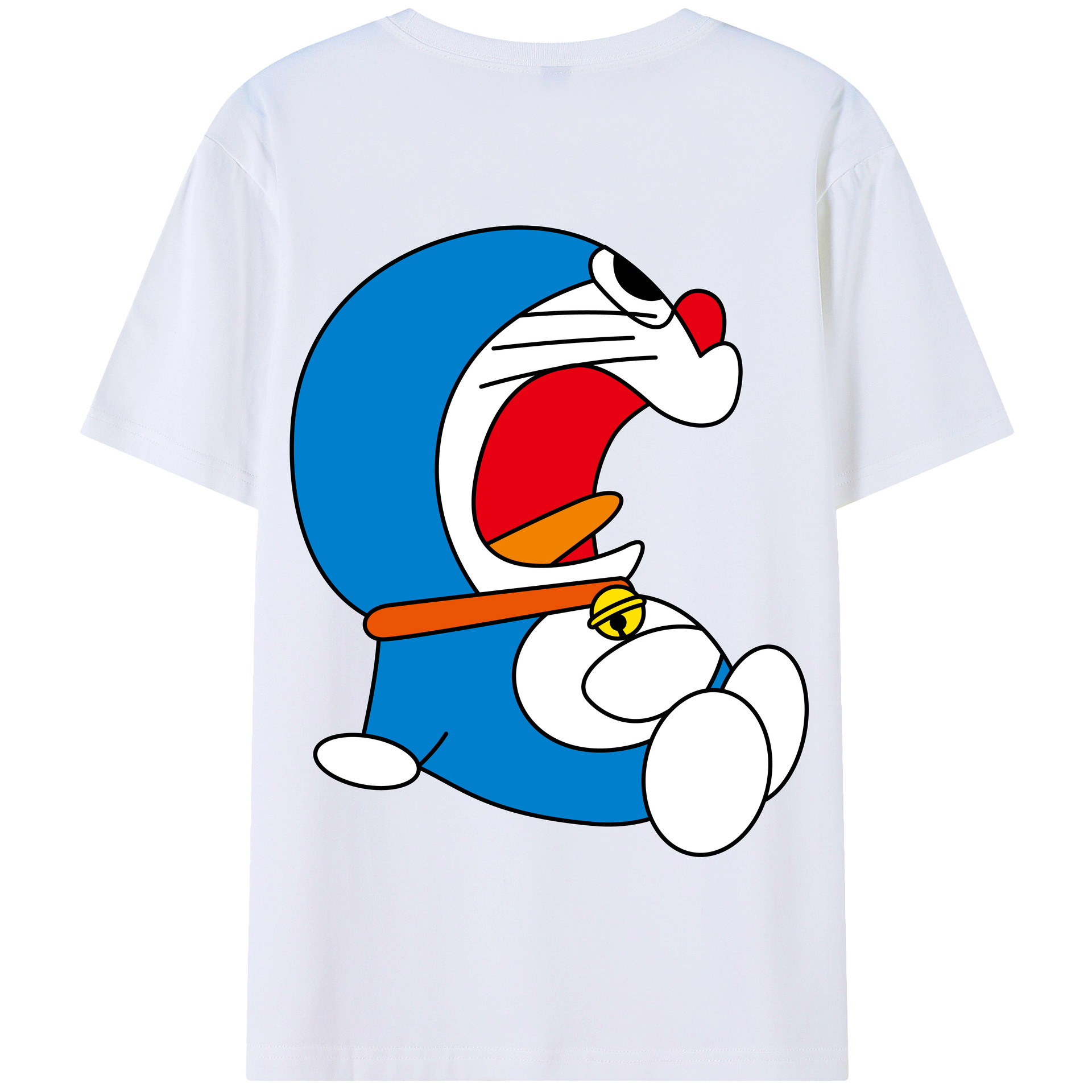 （画像用） ドラえもん Doraemon 綿100％半袖Tシャツ（背面プリント）