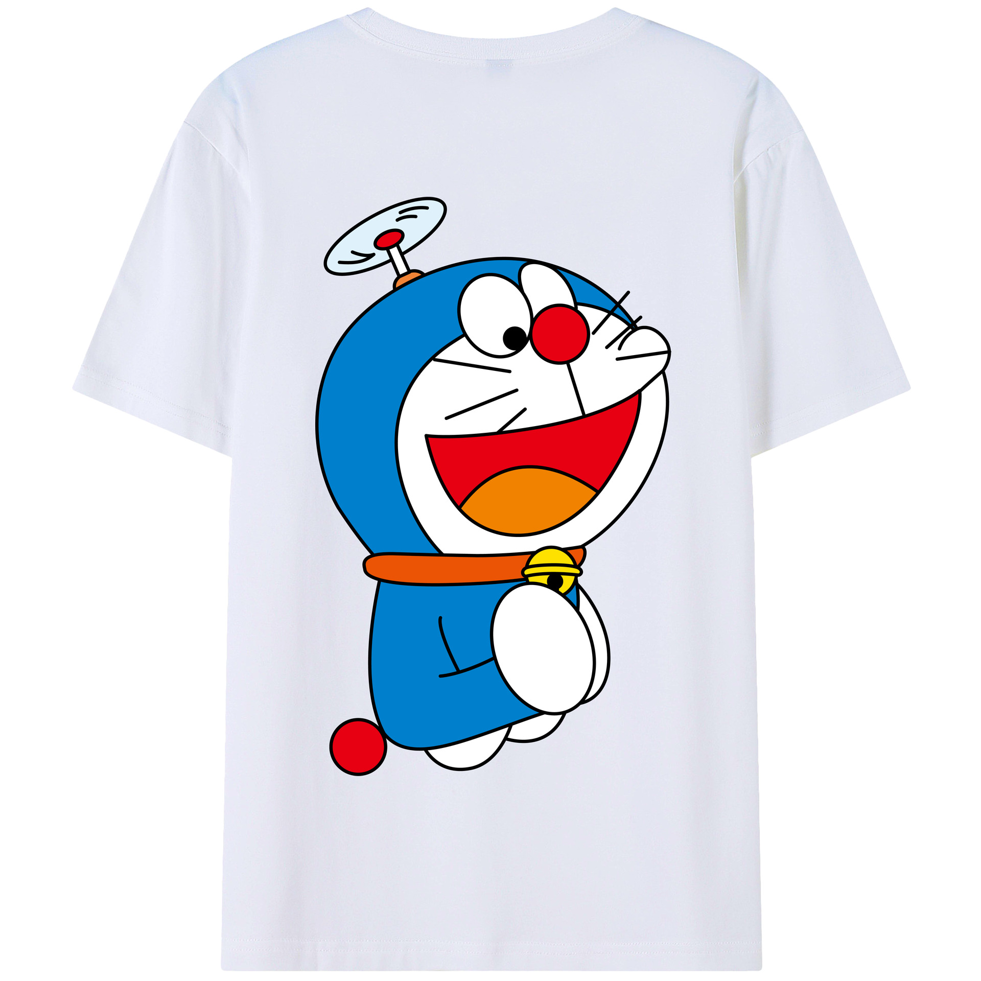 （画像用） ドラえもん Doraemon 綿100％半袖Tシャツ（背面プリント）