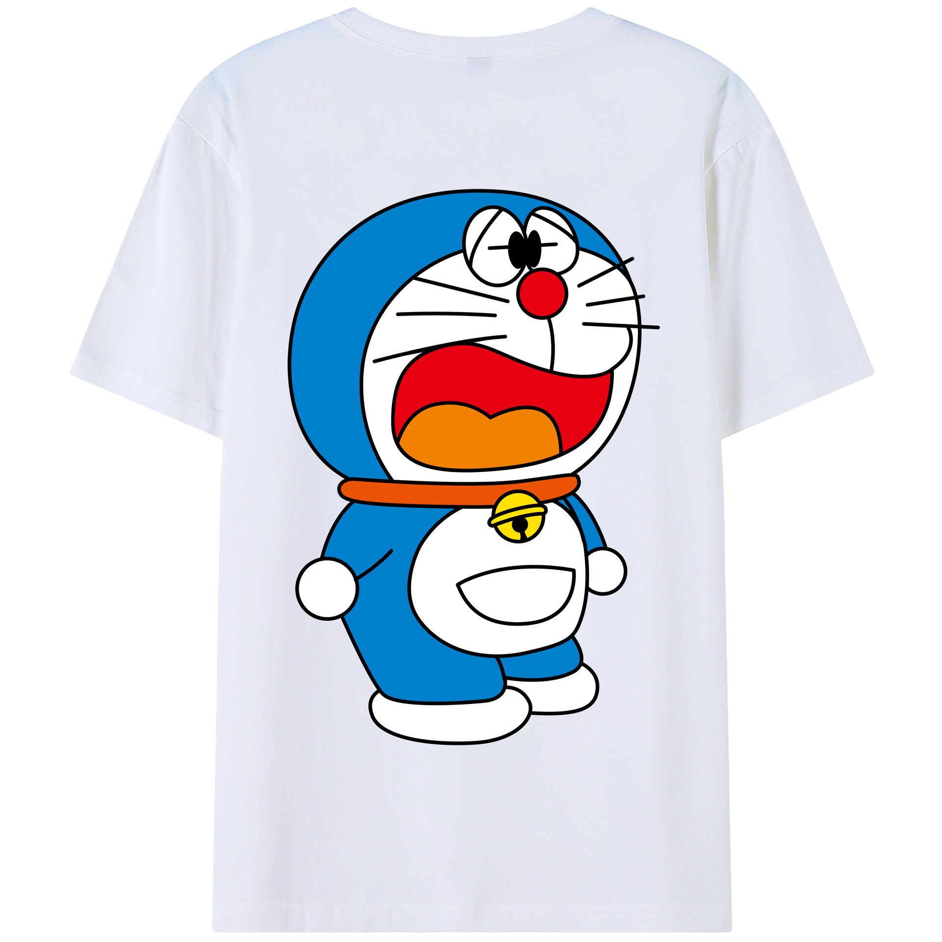 （画像用） ドラえもん Doraemon 綿100％半袖Tシャツ（背面プリント）