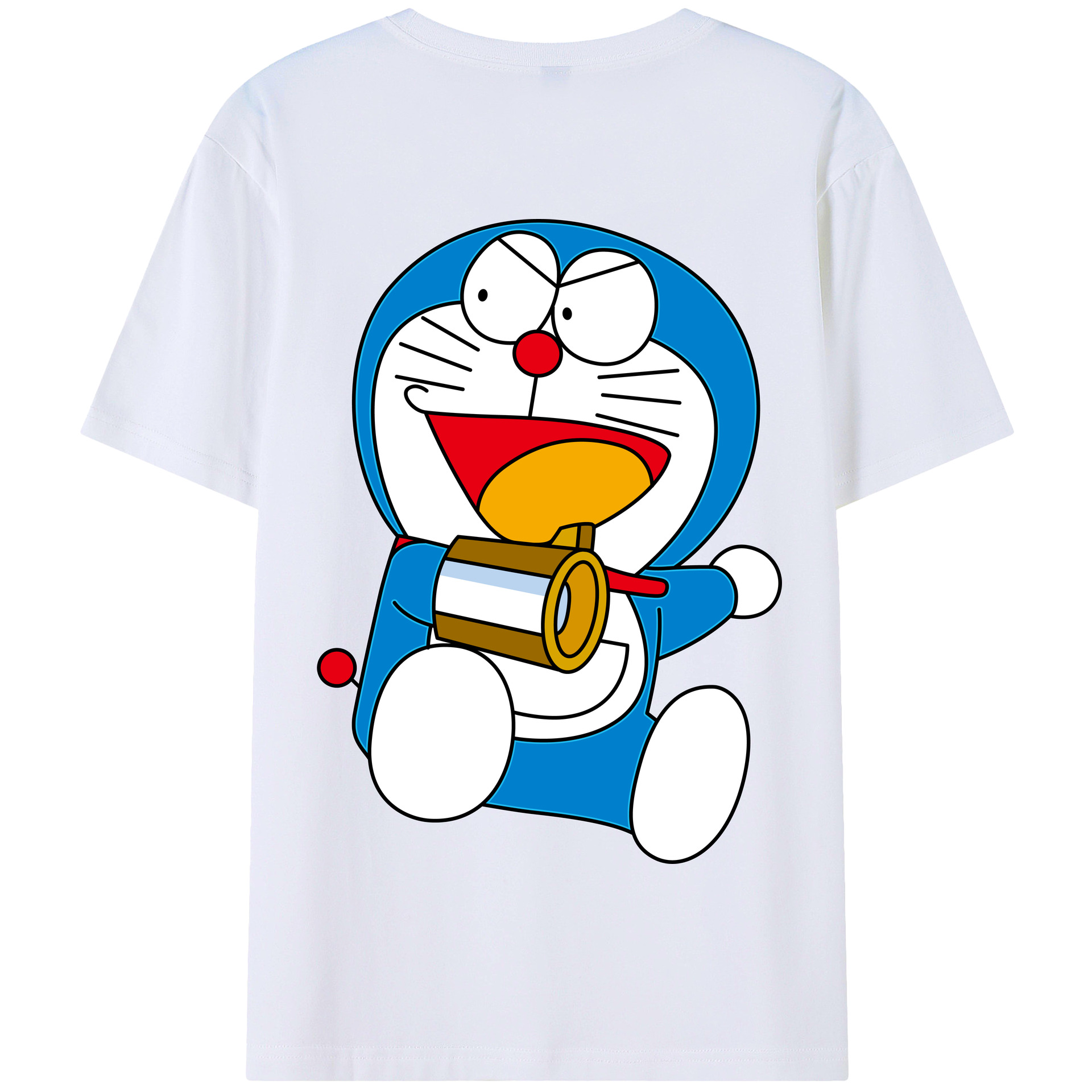 （画像用） ドラえもん Doraemon 綿100％半袖Tシャツ（背面プリント）