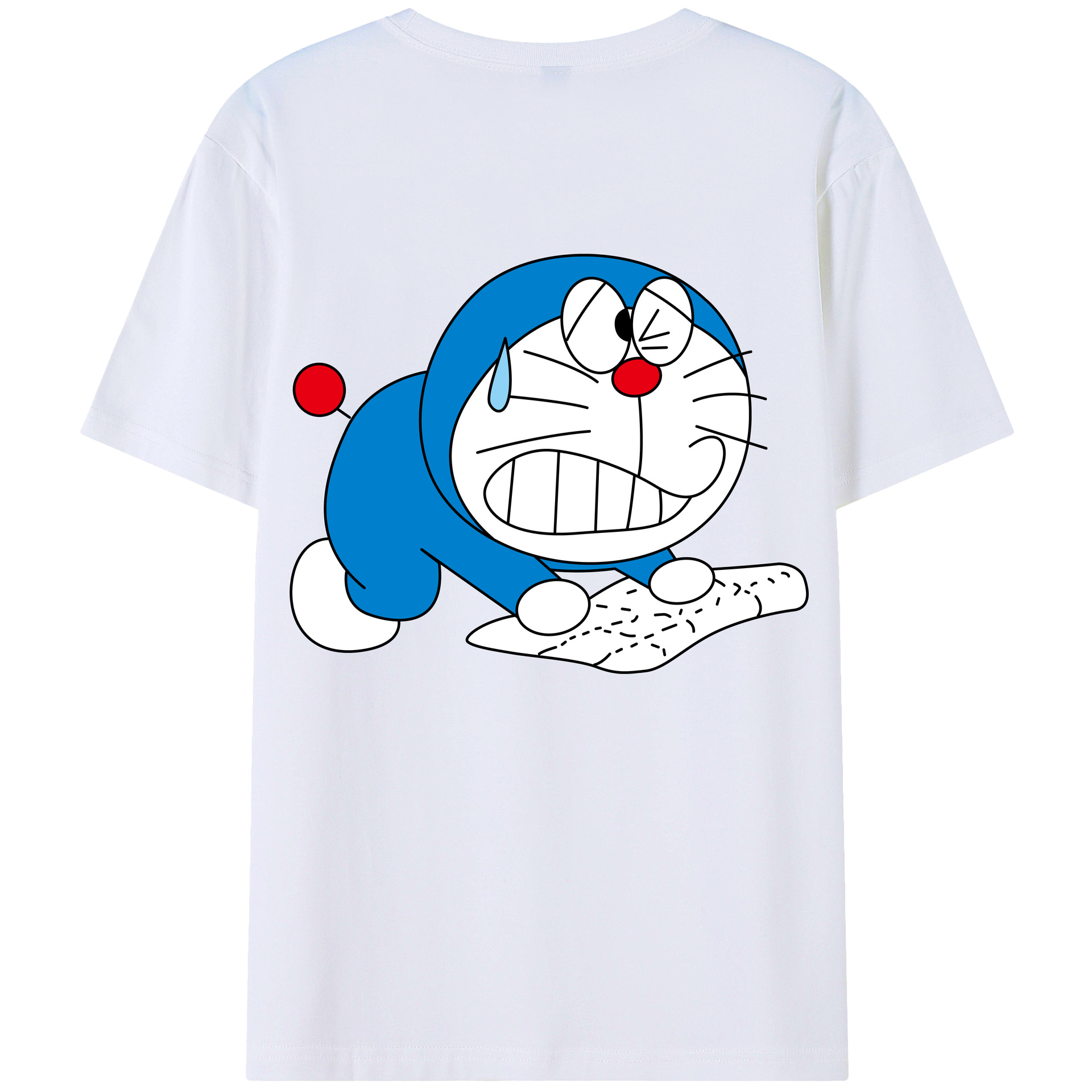 （画像用） ドラえもん Doraemon 綿100％半袖Tシャツ（背面プリント）