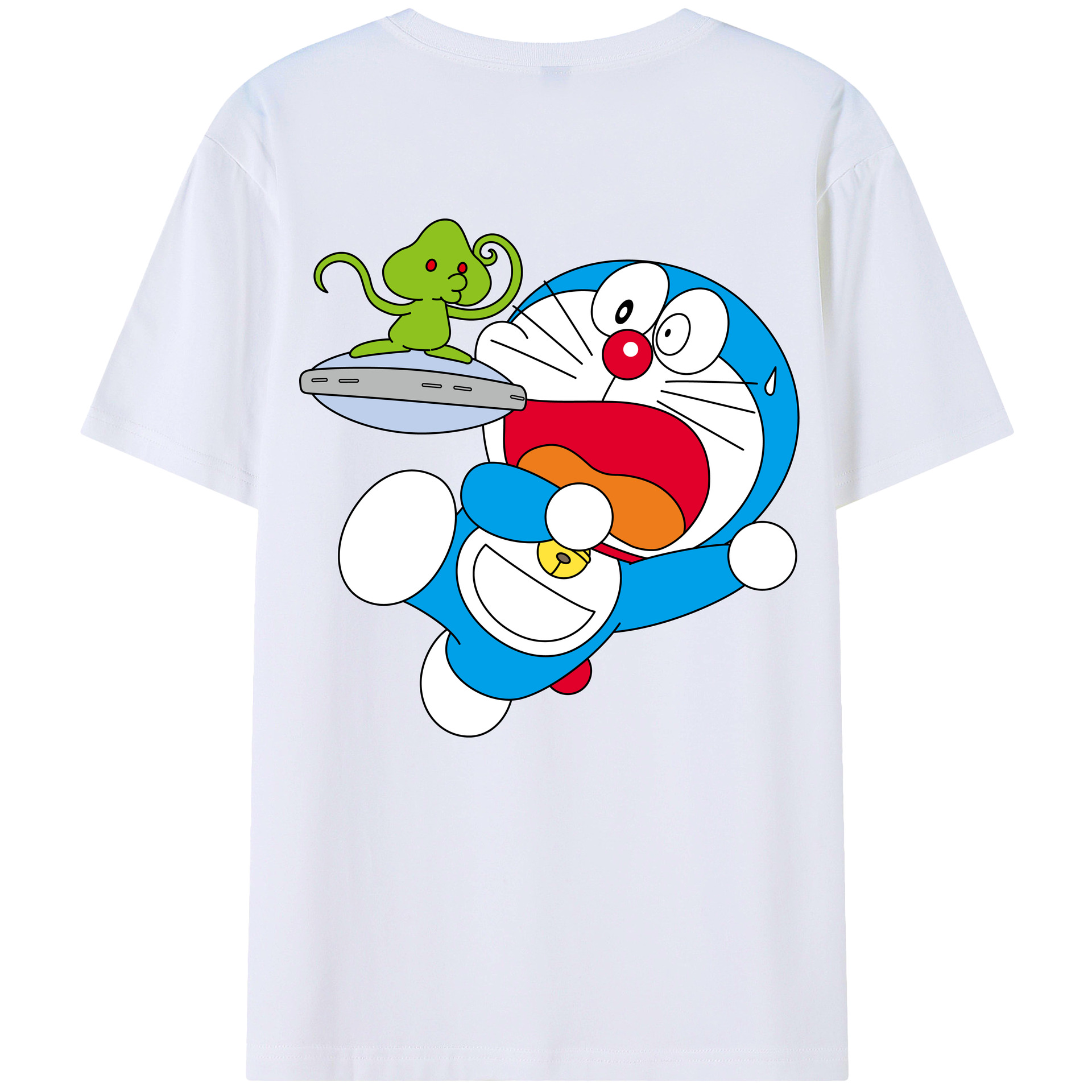（画像用） ドラえもん Doraemon 綿100％半袖Tシャツ（背面プリント）