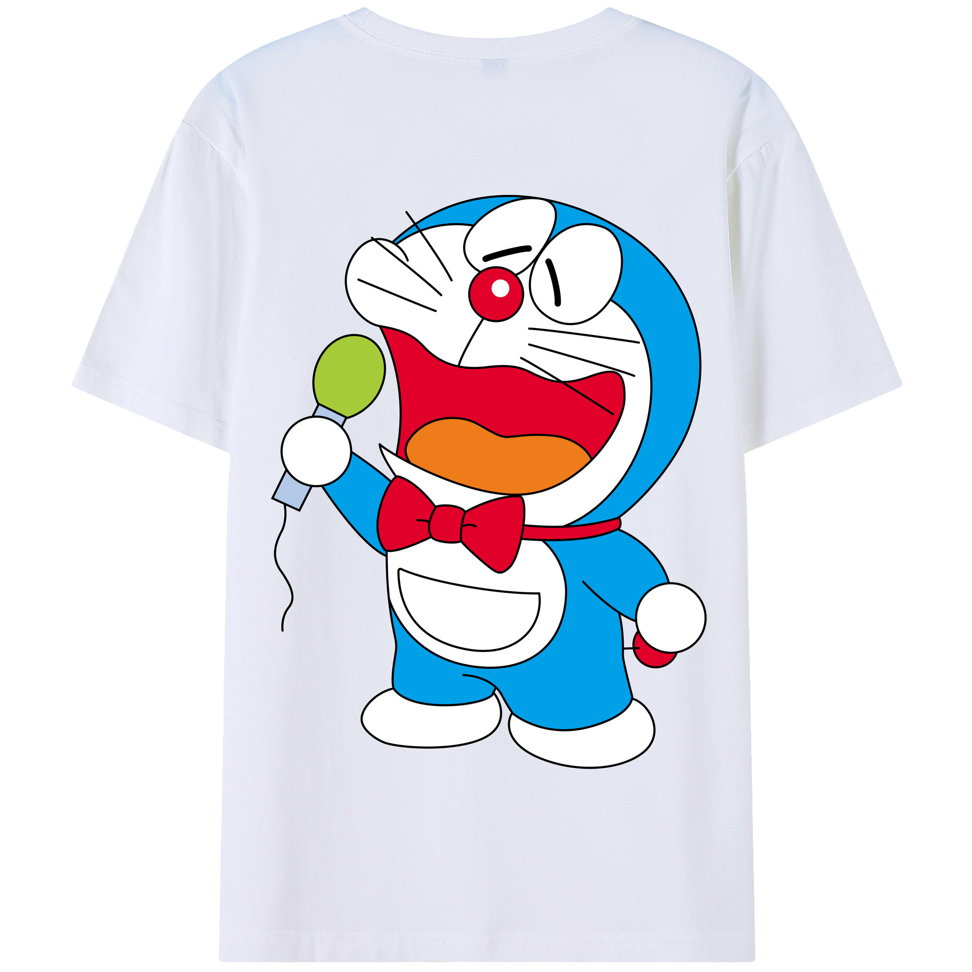 （画像用） ドラえもん Doraemon 綿100％半袖Tシャツ（背面プリント）