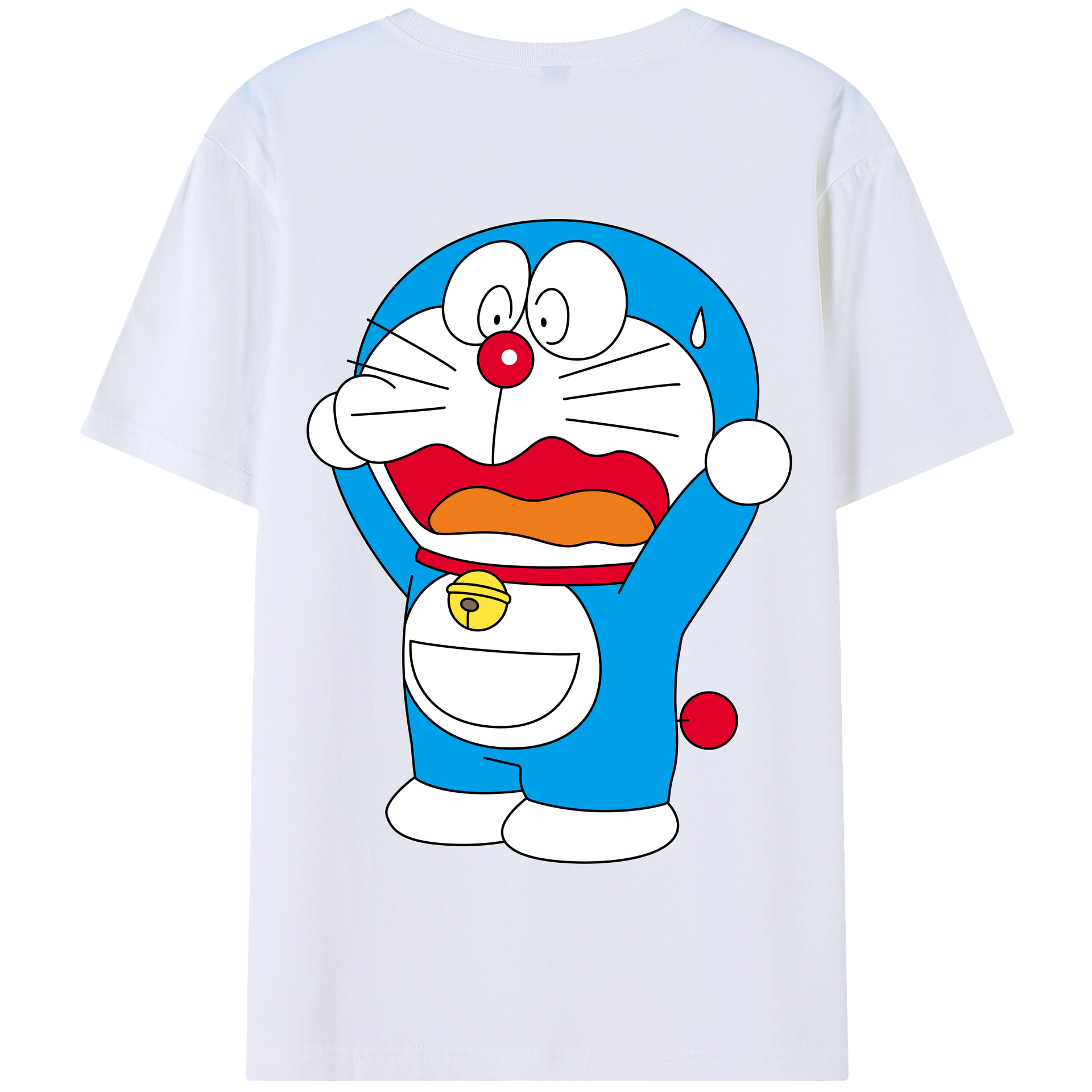 （画像用） ドラえもん Doraemon 綿100％半袖Tシャツ（背面プリント）