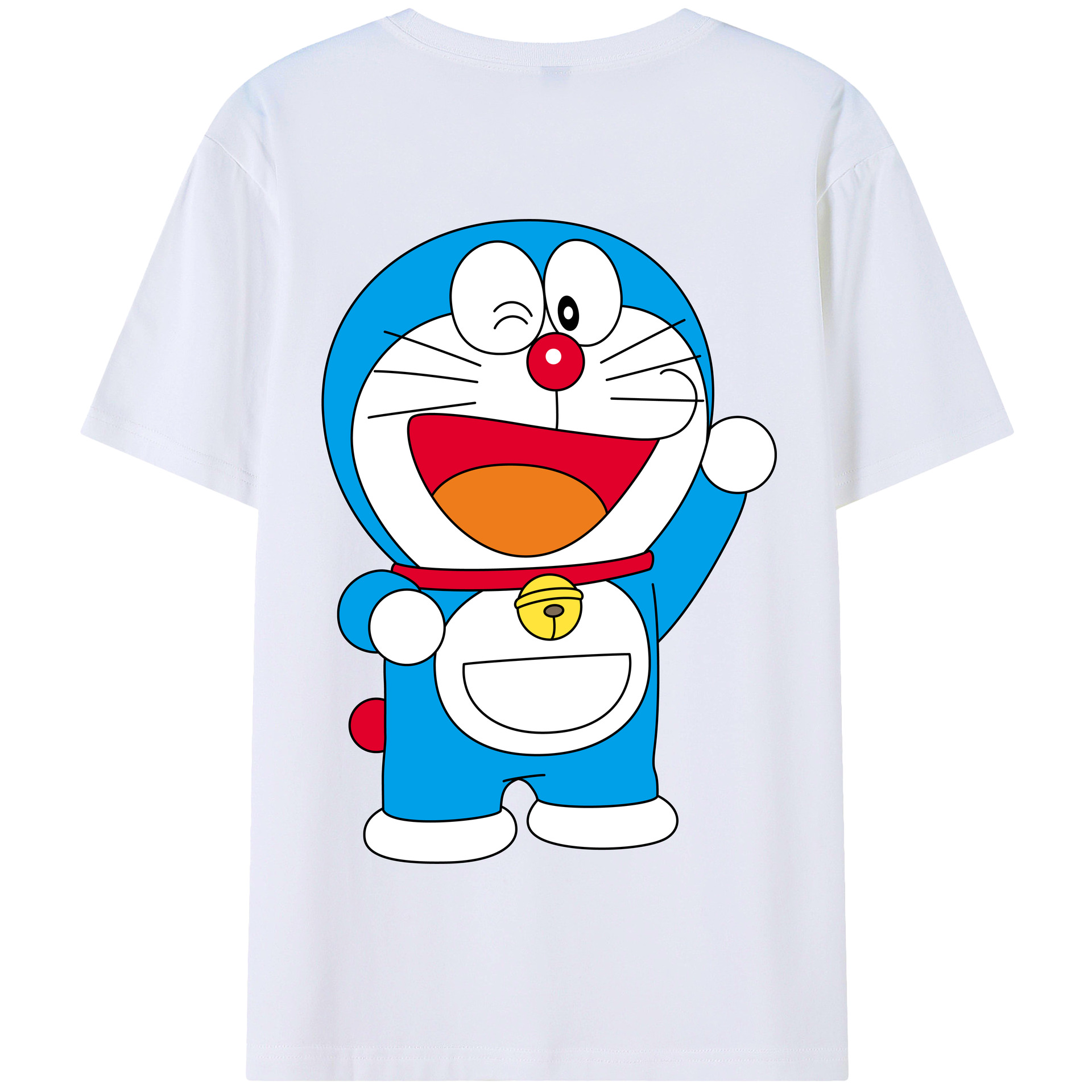 （画像用） ドラえもん Doraemon 綿100％半袖Tシャツ（背面プリント）