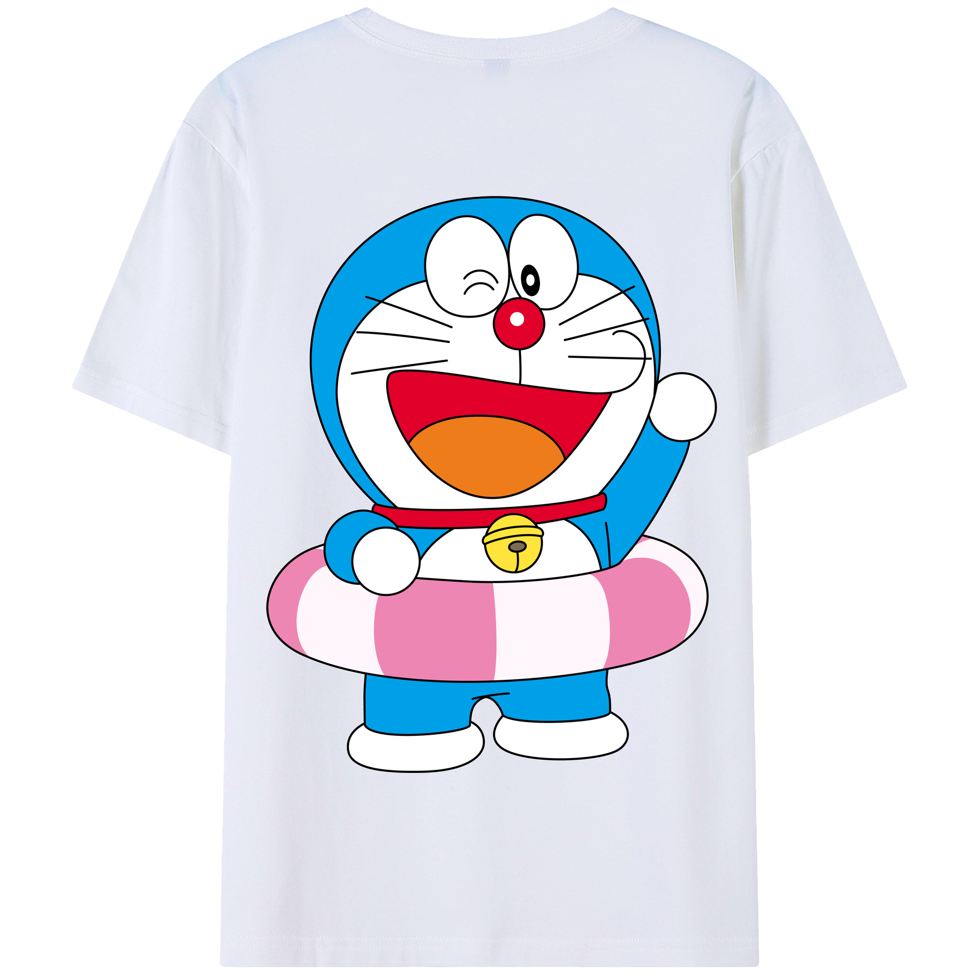 （画像用） ドラえもん Doraemon 綿100％半袖Tシャツ（背面プリント）