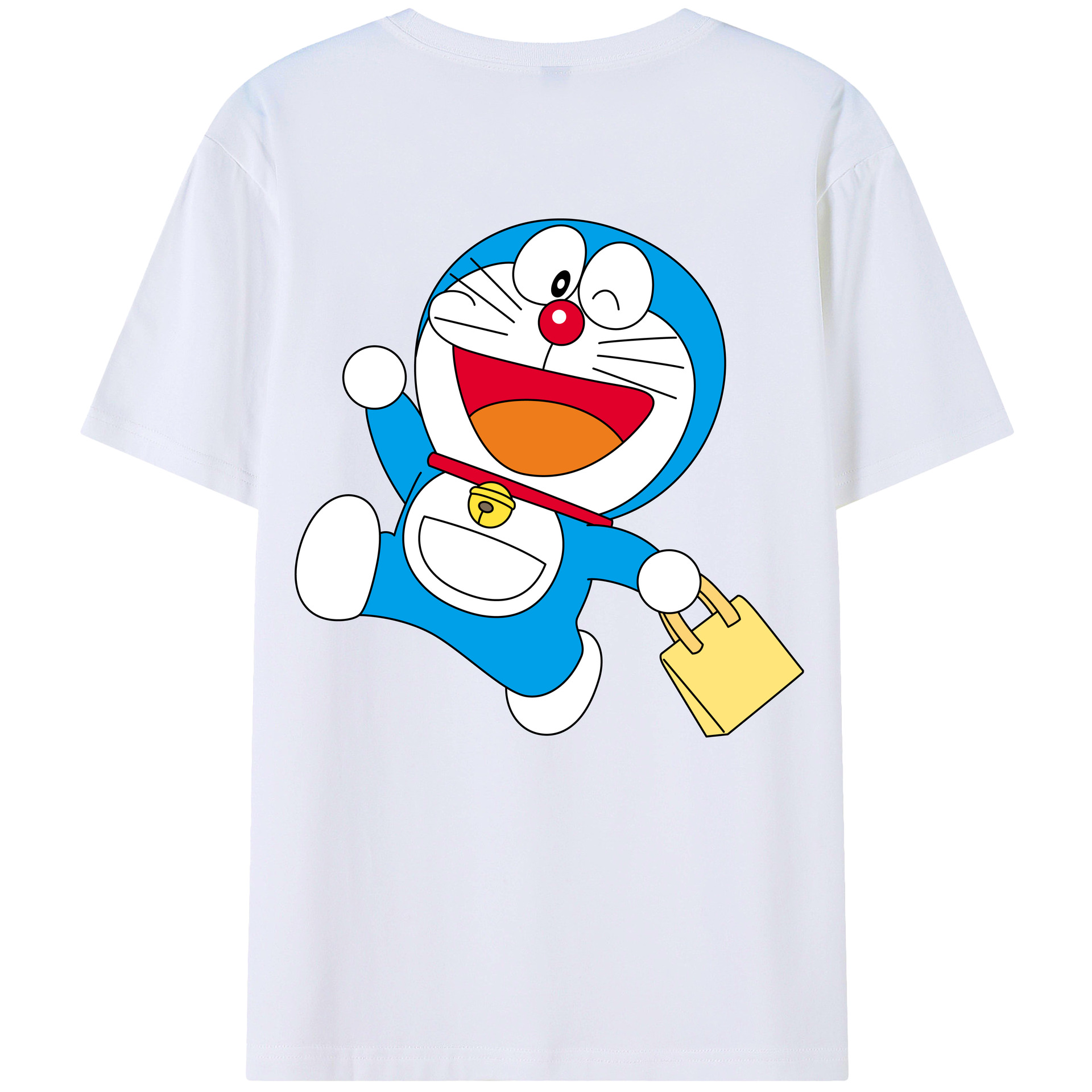 （画像用） ドラえもん Doraemon 綿100％半袖Tシャツ（背面プリント）