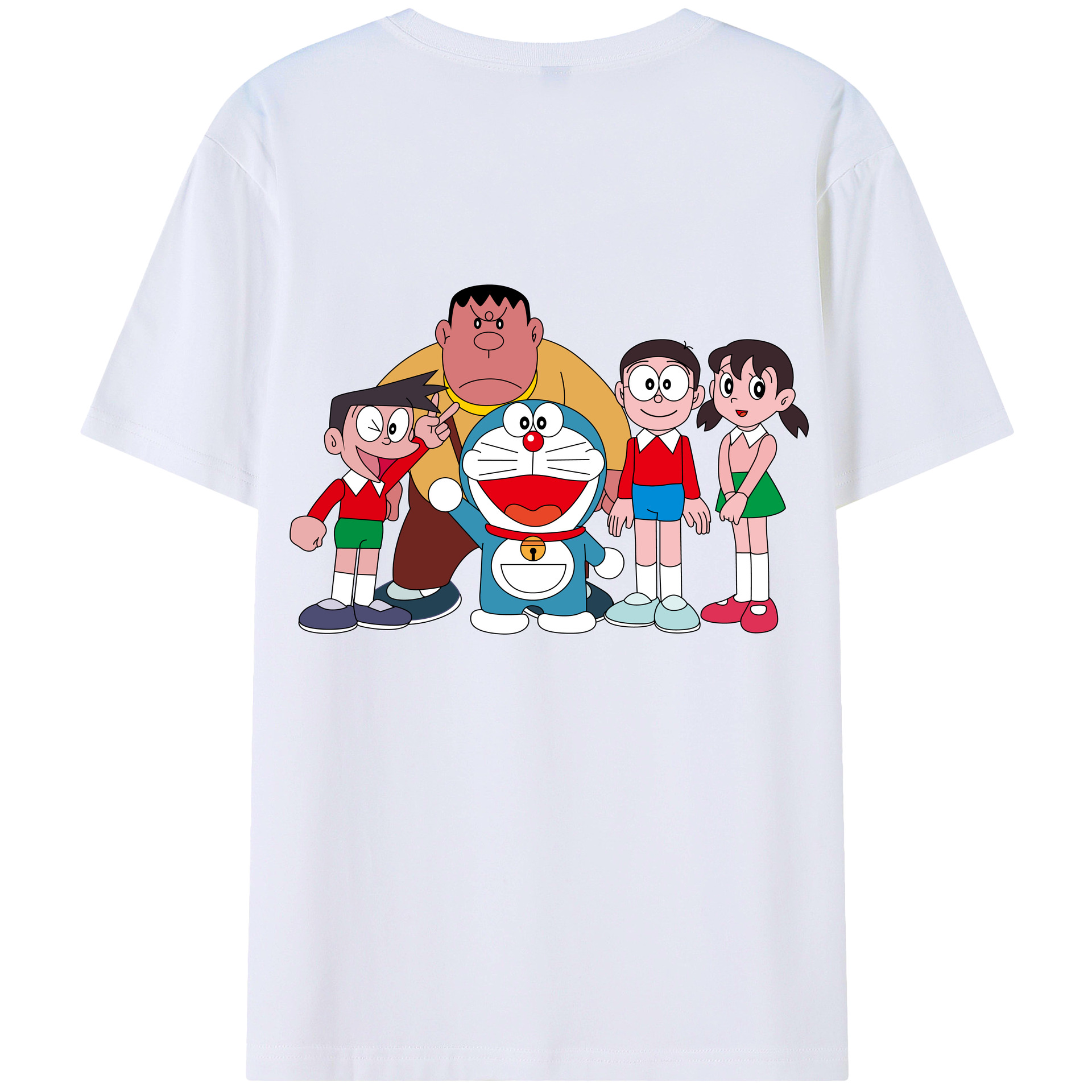 （画像用） ドラえもん 骨川 スネ夫 Doraemon Honekawa Suneo 綿100％半袖Tシャツ（背面プリント）
