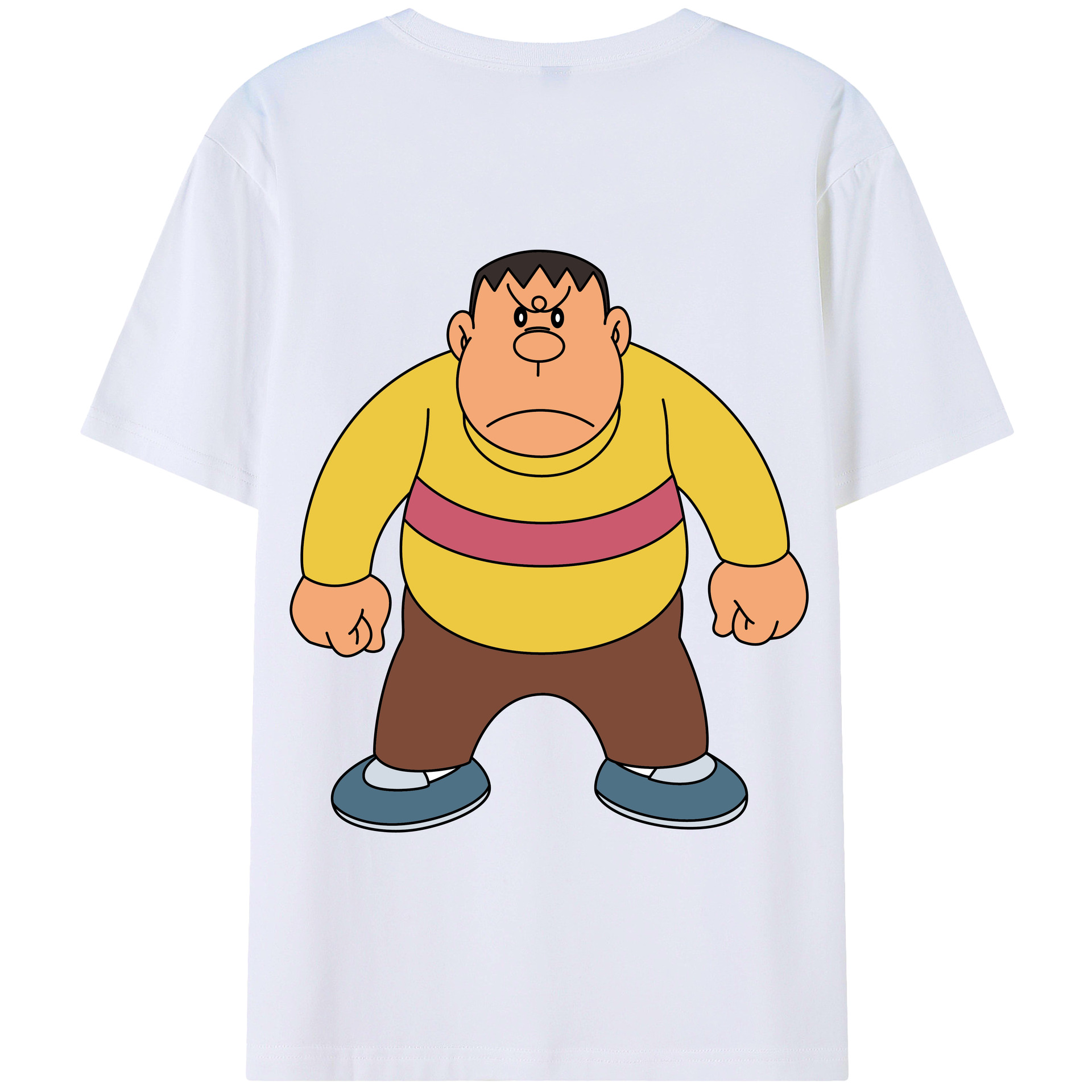 （画像用） ドラえもん 剛田武 Doraemon Gouta Takeshi 綿100％半袖Tシャツ（背面プリント）