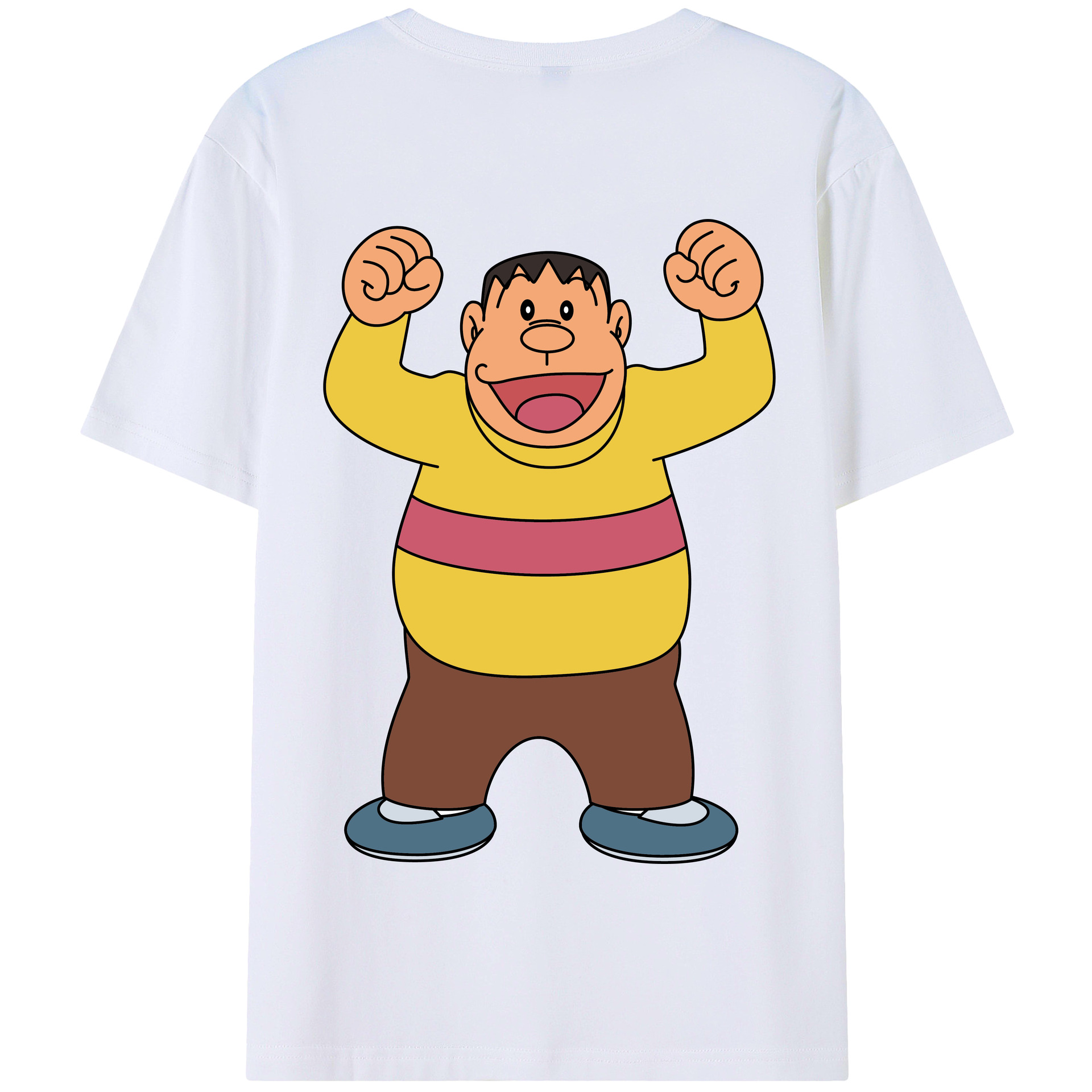 （画像用） ドラえもん 剛田武 Doraemon Gouta Takeshi 綿100％半袖Tシャツ（背面プリント）