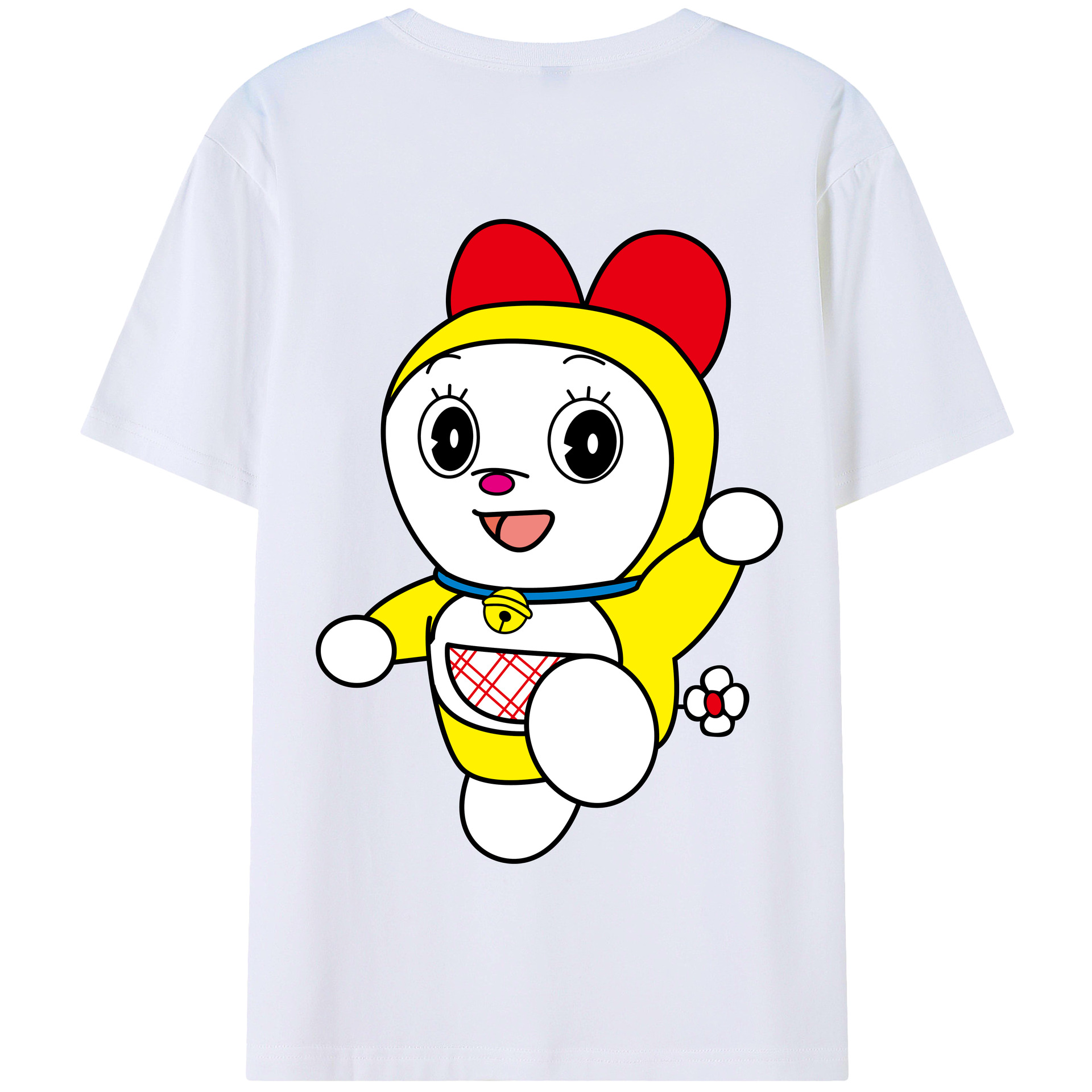 （画像用） ドラえもん ドラミ Doraemon Dorami 綿100％半袖Tシャツ（背面プリント）