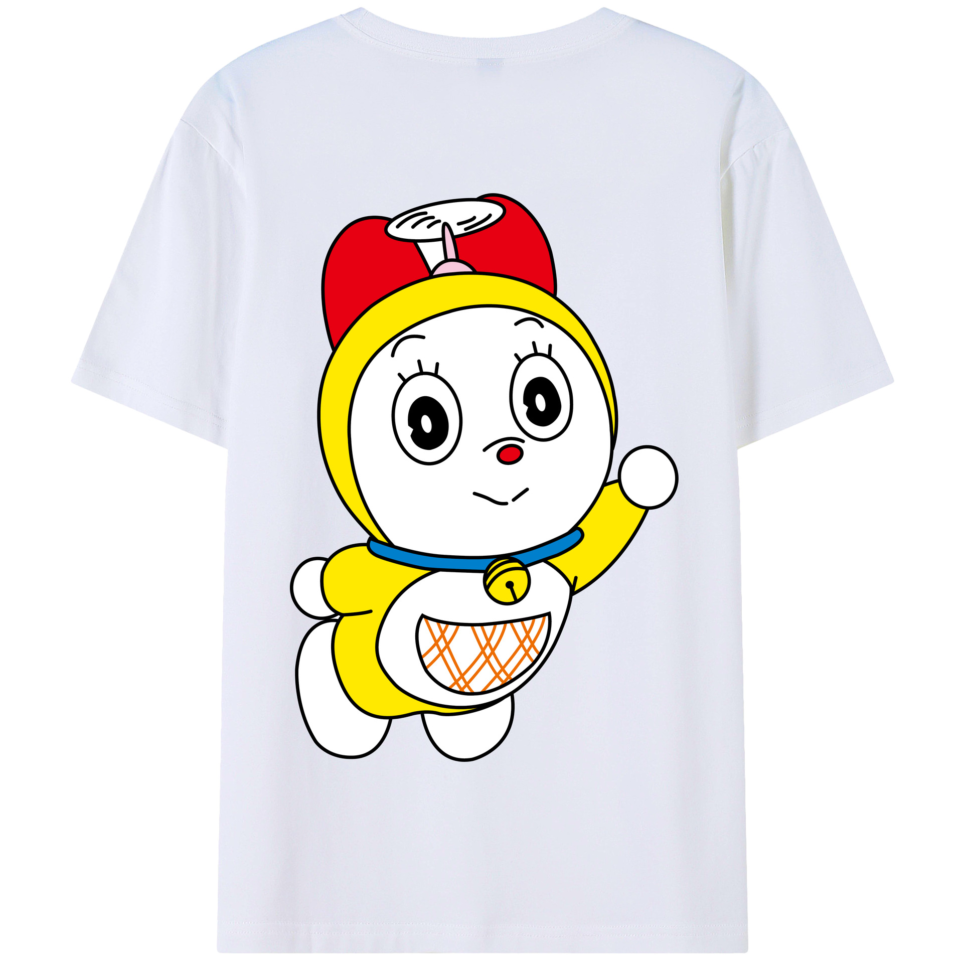 （画像用） ドラえもん ドラミ Doraemon Dorami 綿100％半袖Tシャツ（背面プリント）