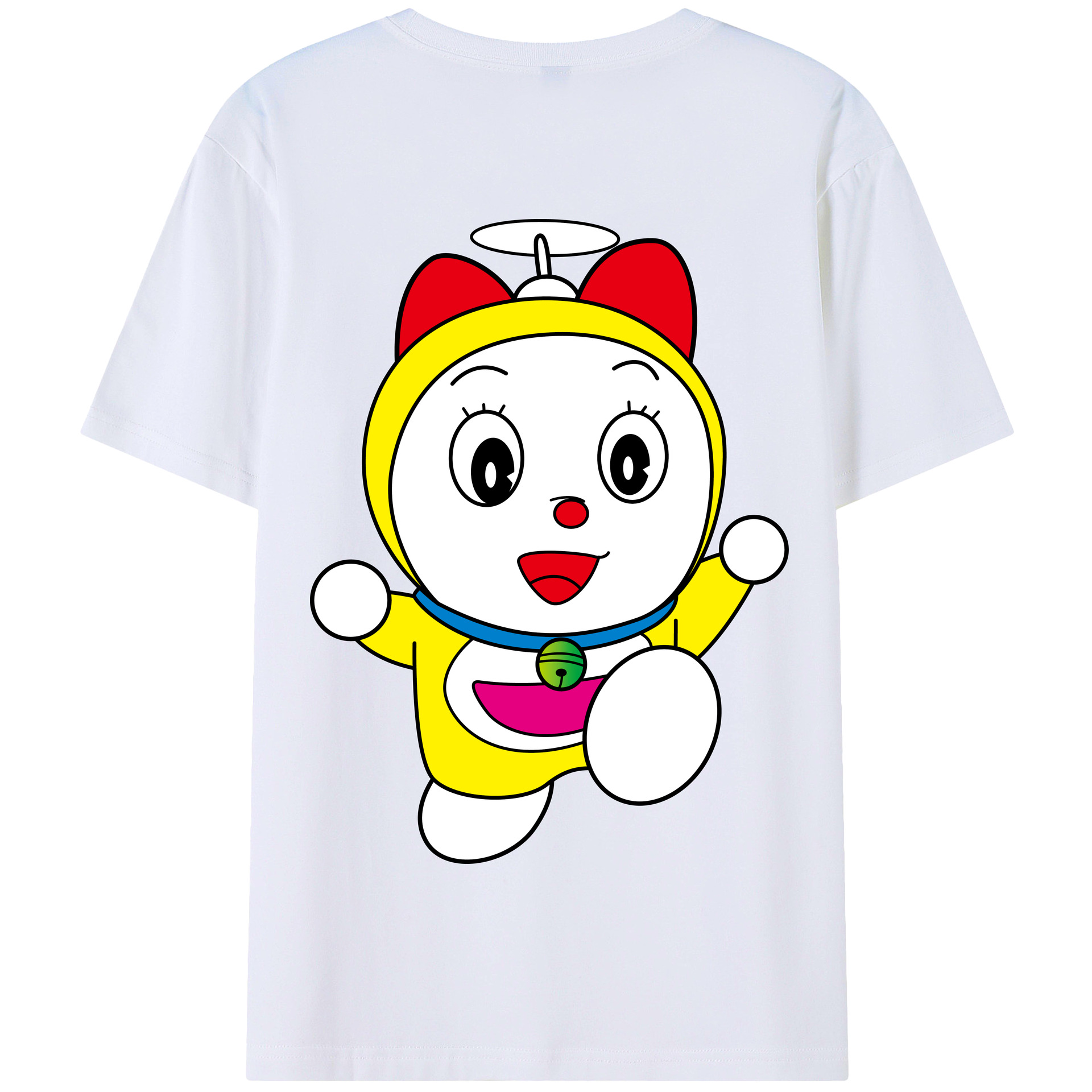 （画像用） ドラえもん ドラミ Doraemon Dorami 綿100％半袖Tシャツ（背面プリント）
