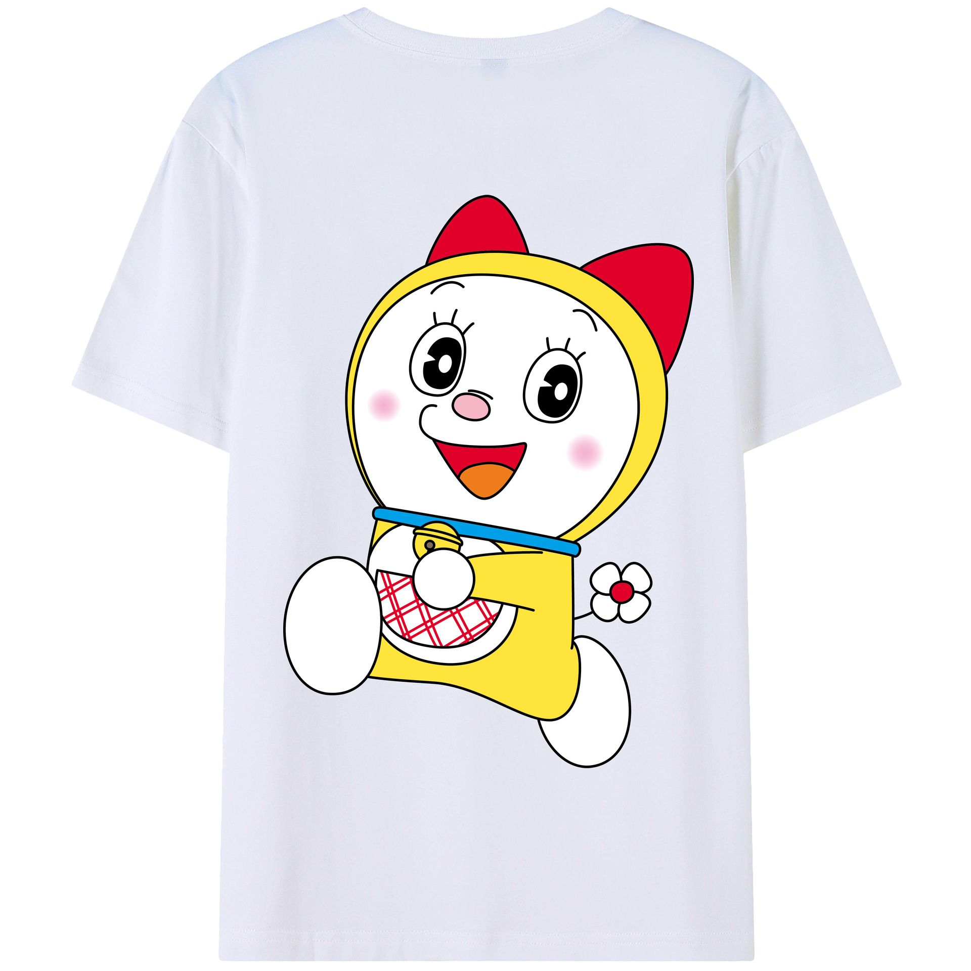 （画像用） ドラえもん ドラミ Doraemon Dorami 綿100％半袖Tシャツ（背面プリント）