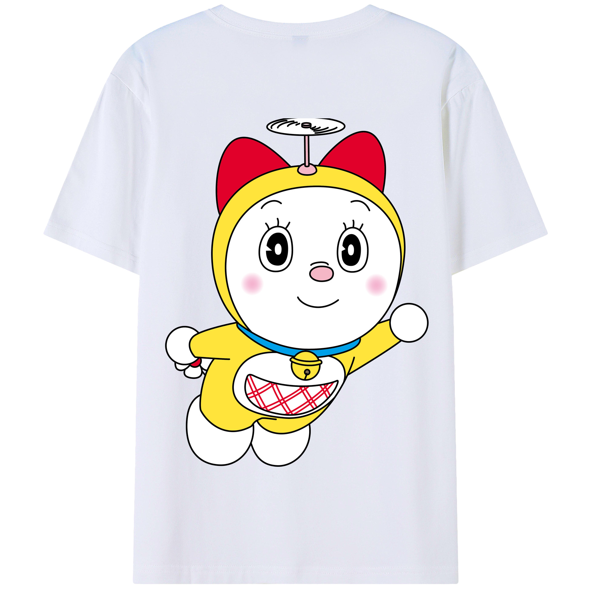 （画像用） ドラえもん ドラミ Doraemon Dorami 綿100％半袖Tシャツ（背面プリント）
